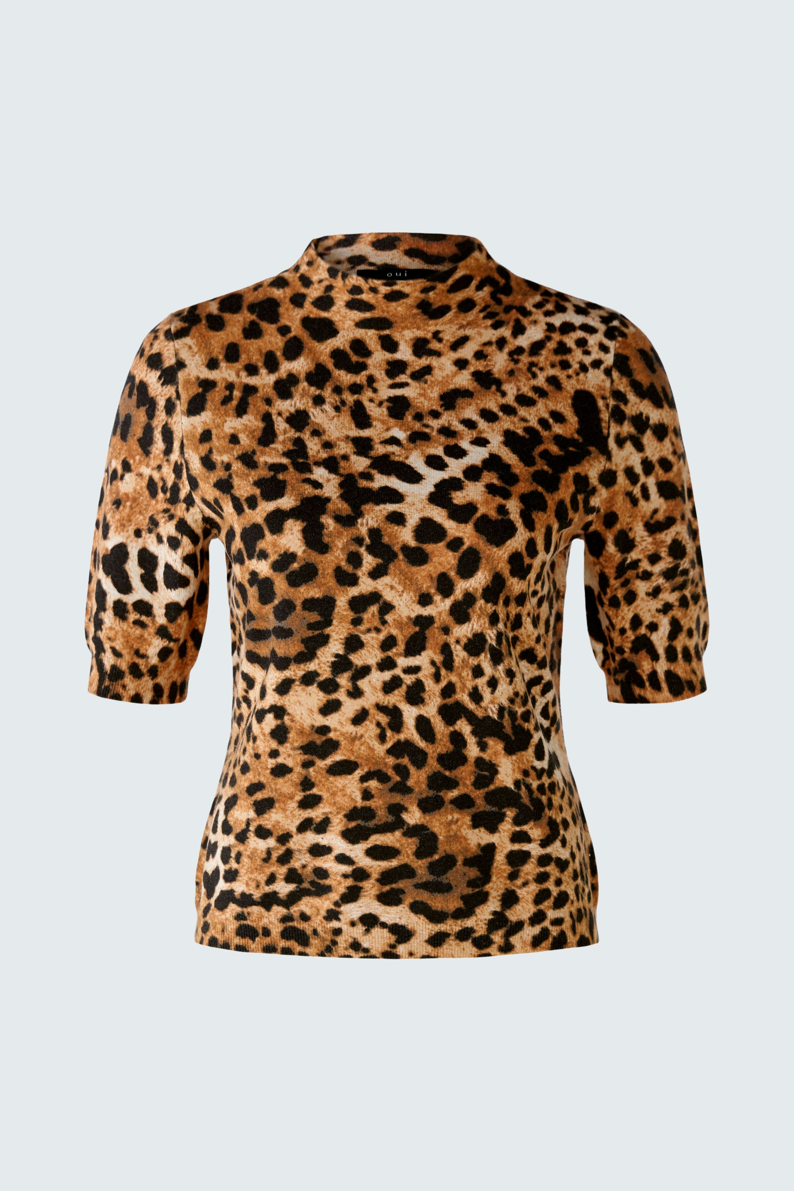 Bild 1 von Halbarmpullover - dark camel black in dark camel black | Oui