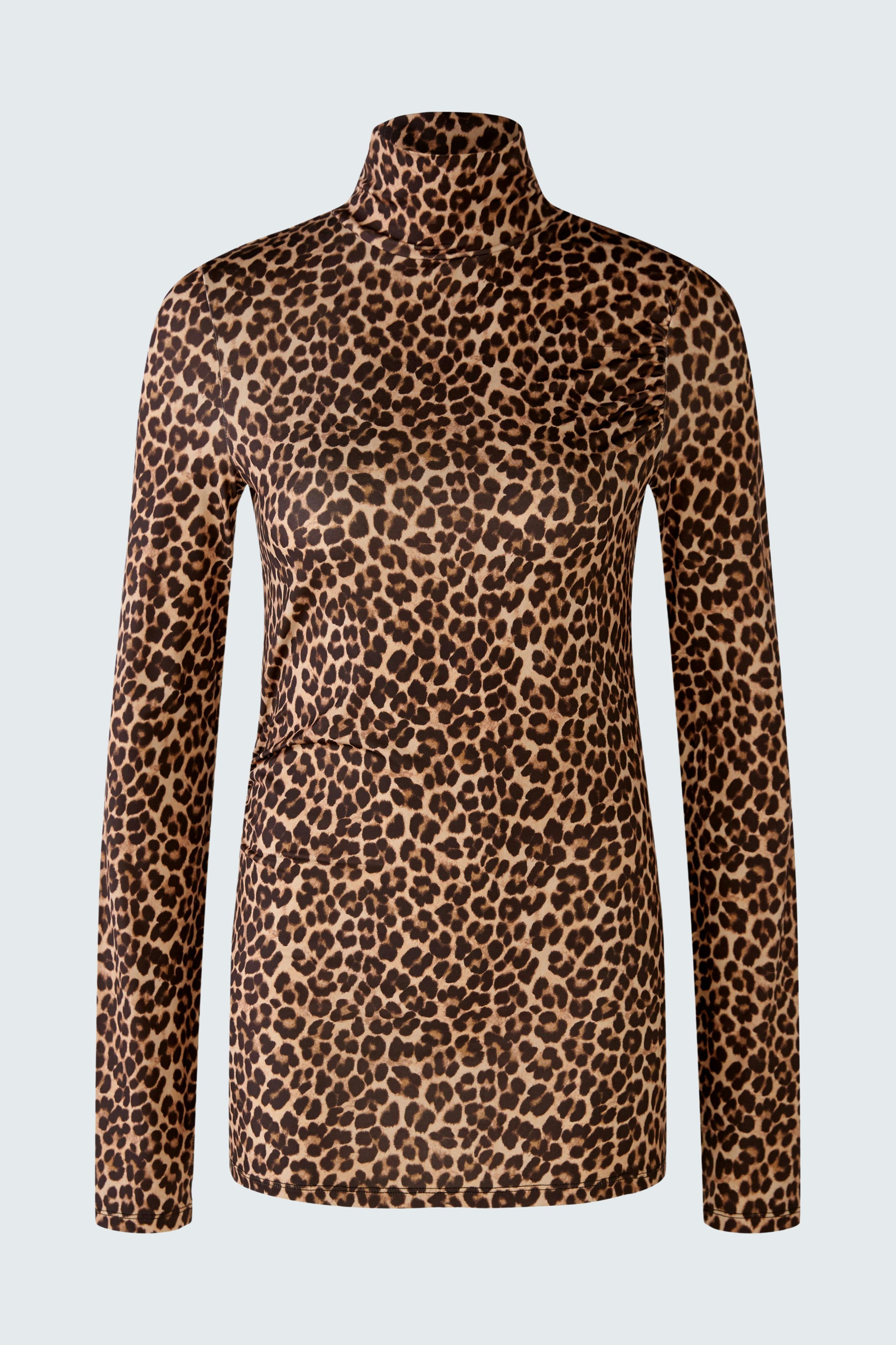 Bild 7 von Stand-up collar shirt - black camel in black camel | Oui