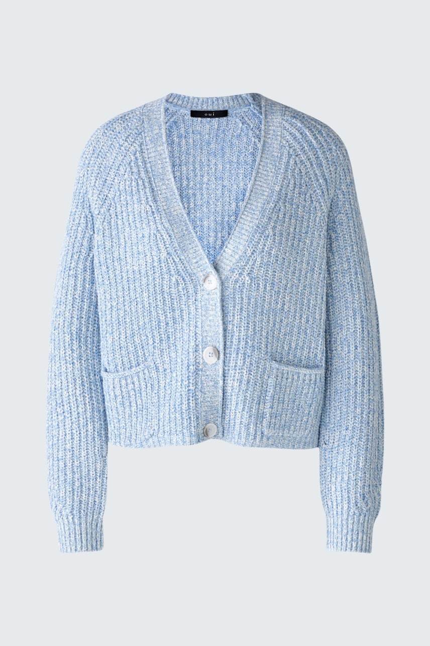 Bild 8 von LAFONYA Strickjacke - light blue white in light blue white | Oui