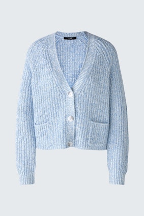 LAFONYA Strickjacke - light blue white