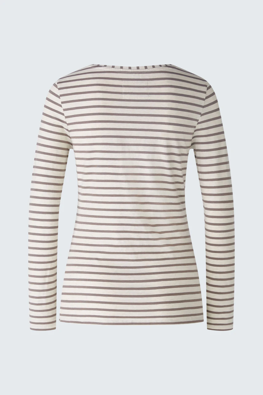 Bild 8 von SUMIKO Langarmshirt - dark brown offwhite in dark brown offwhite | Oui