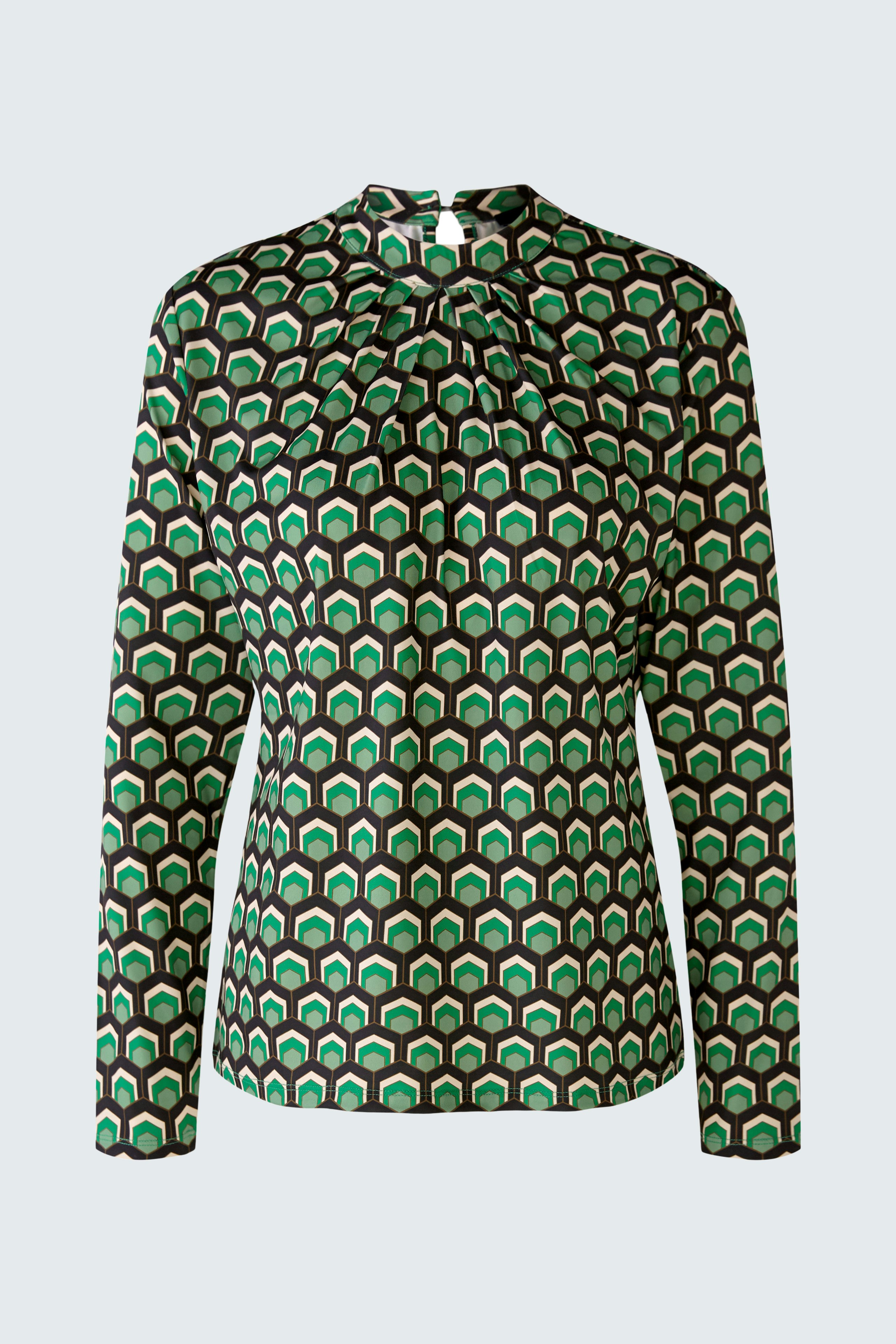 Bild 2 von Jersey blouse - light green grey in light green grey | Oui