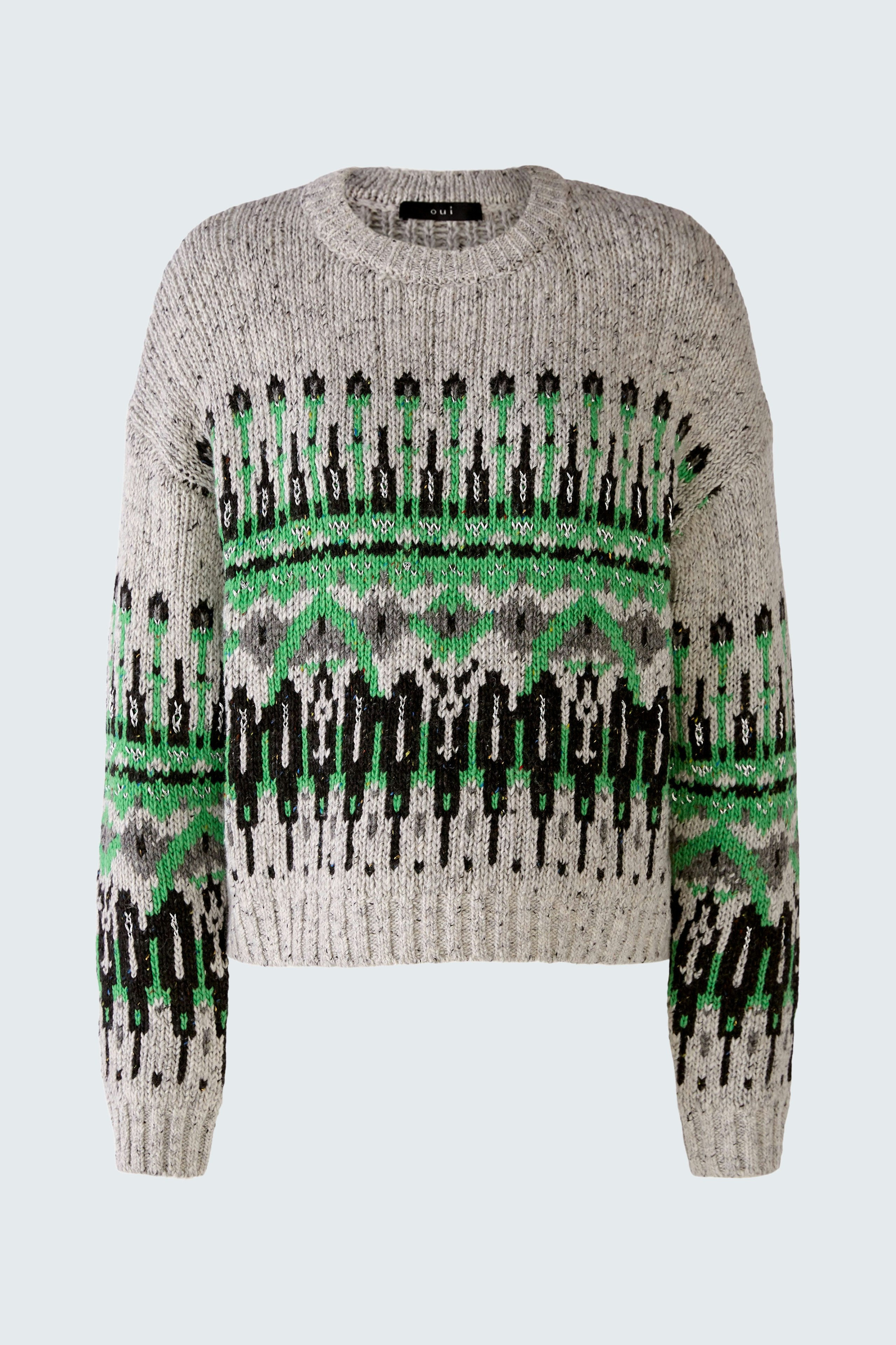 Bild 5 von Pullover - light grey green in light grey green | Oui