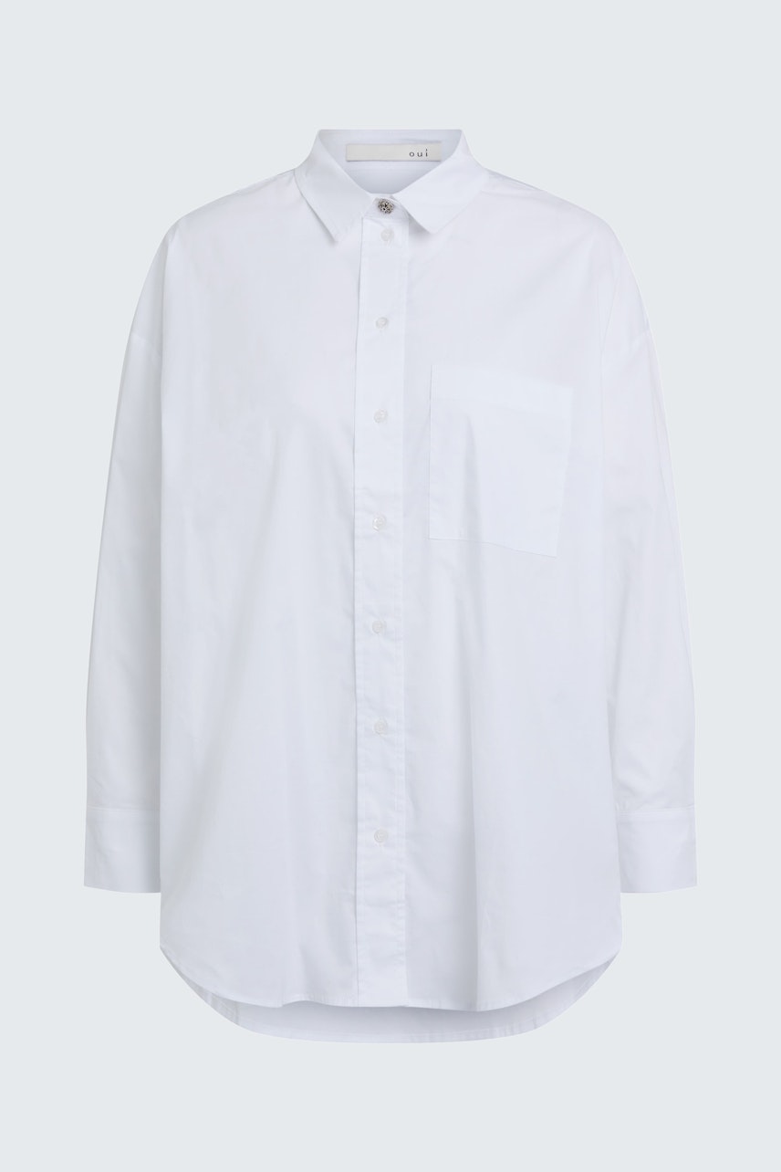 Bild 8 von Bluse - optic white in optic white | Oui