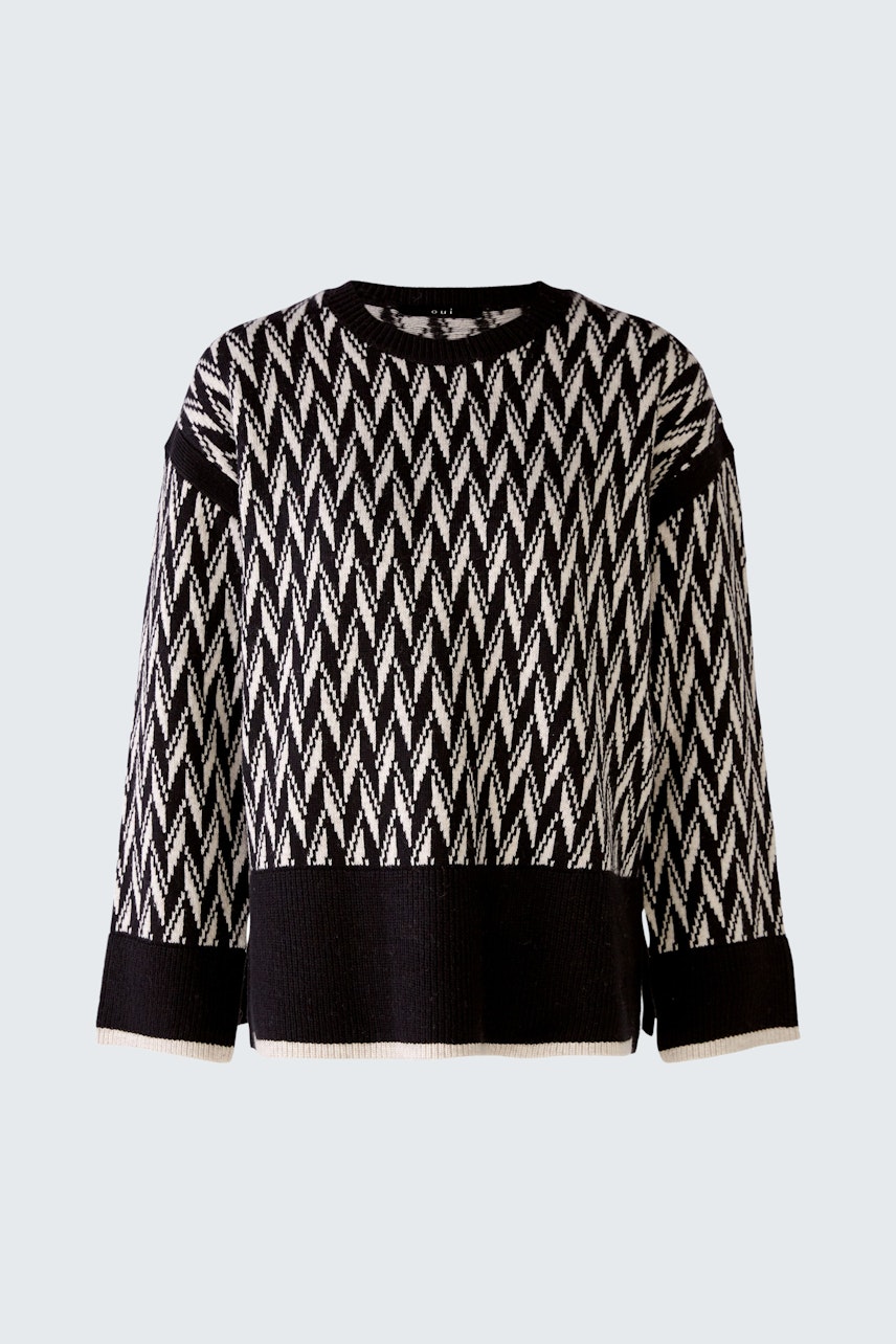 Bild 1 von Pullover - black offwhite in black offwhite | Oui