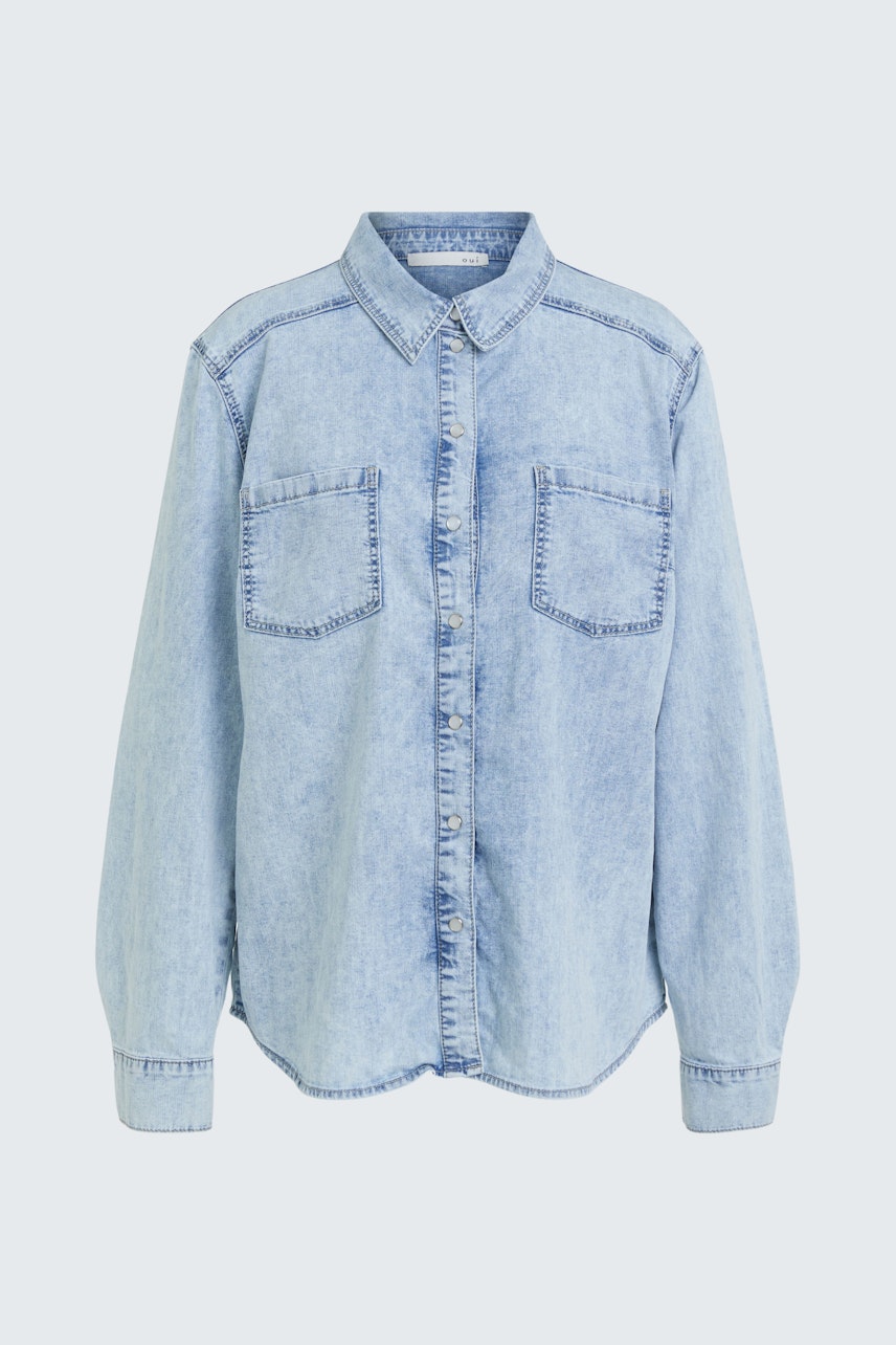 Bild 8 von Hemdbluse - blue denim in blue denim | Oui