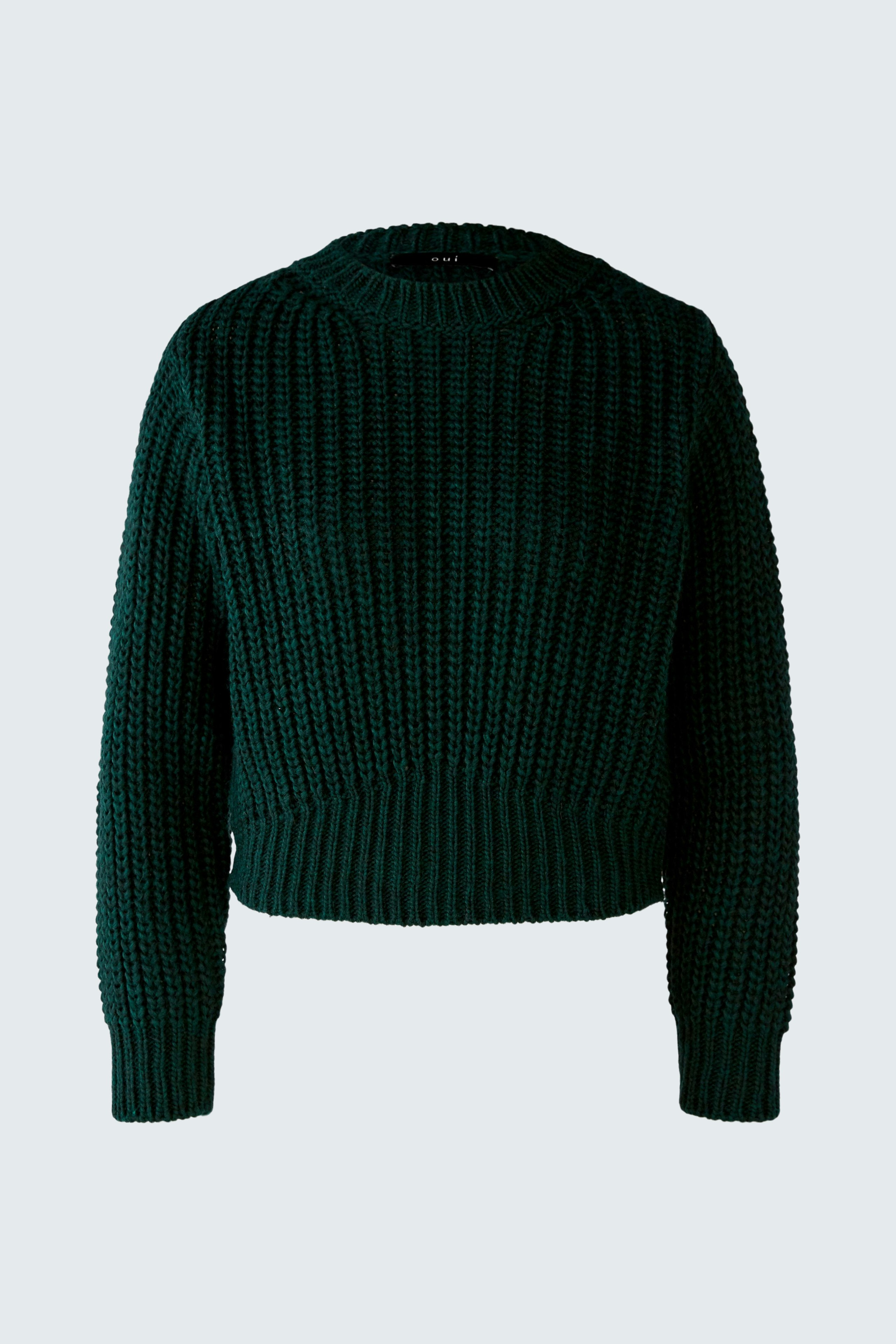 Bild 1 von Pullover - dark green in dark green | Oui