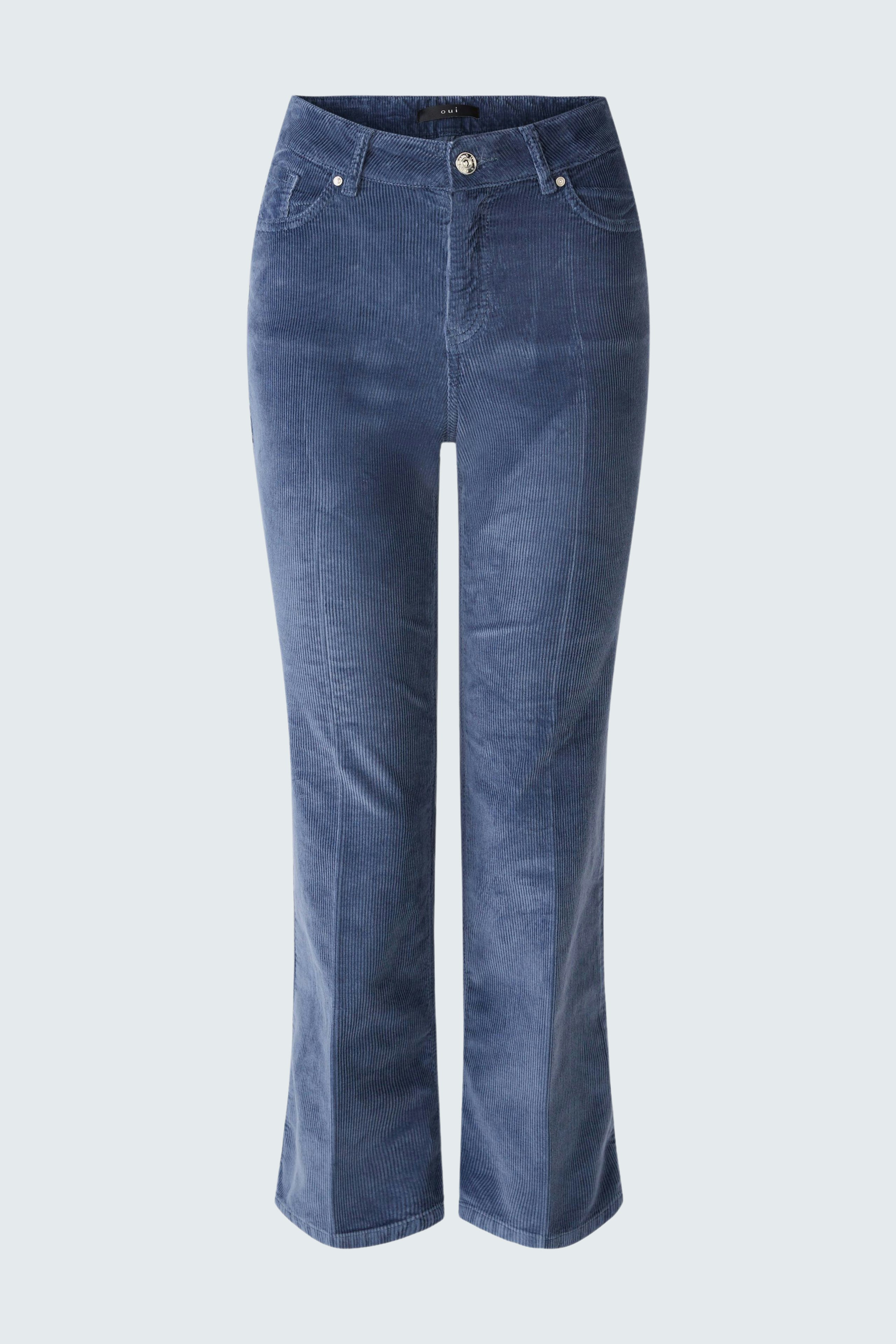 超美品 cantate Fine Corduroy Trousers ネイビー Corduroy trousers EASY KICK - vintage indigo