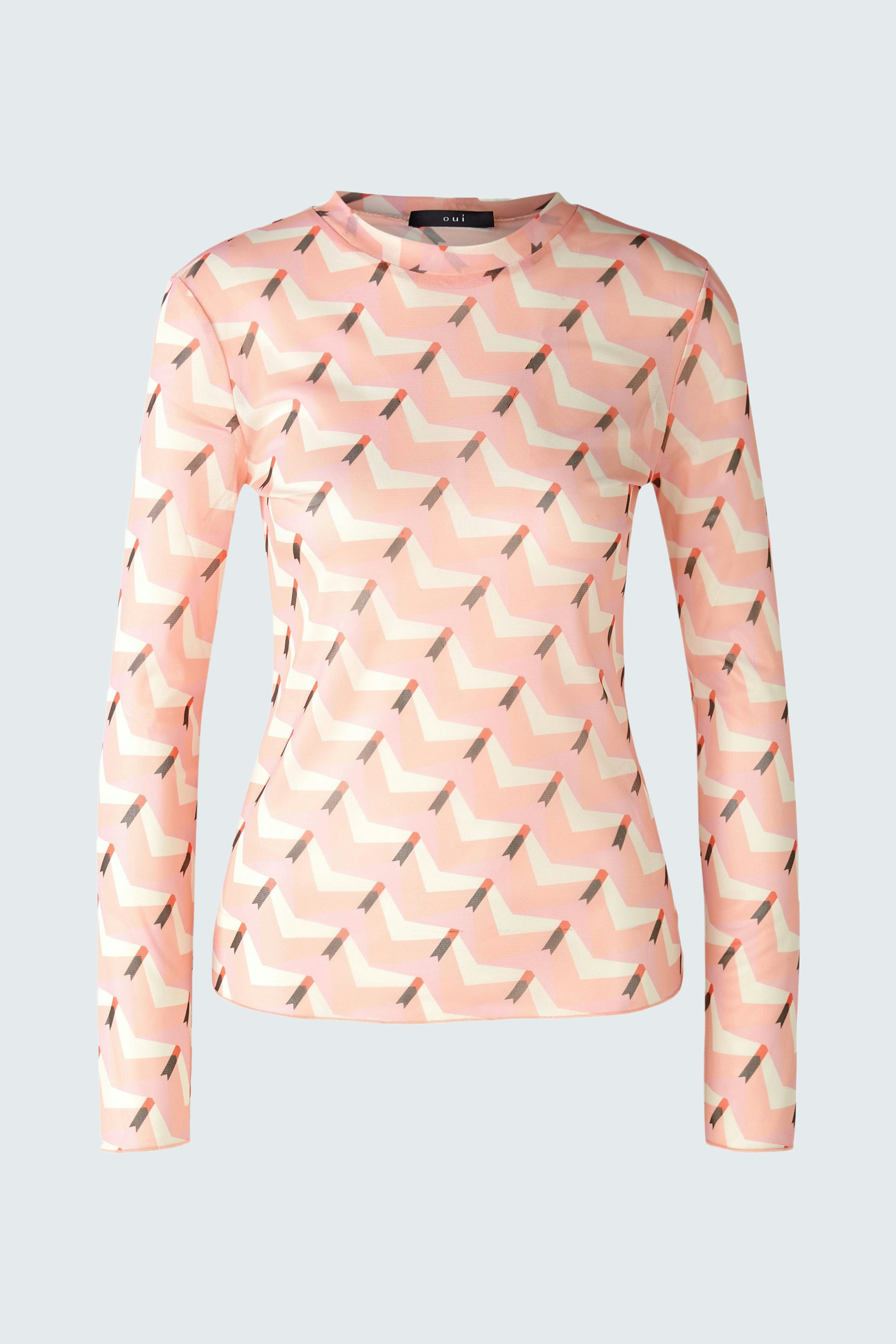 Bild 1 von Long-sleeved shirt - apricot red in apricot red | Oui