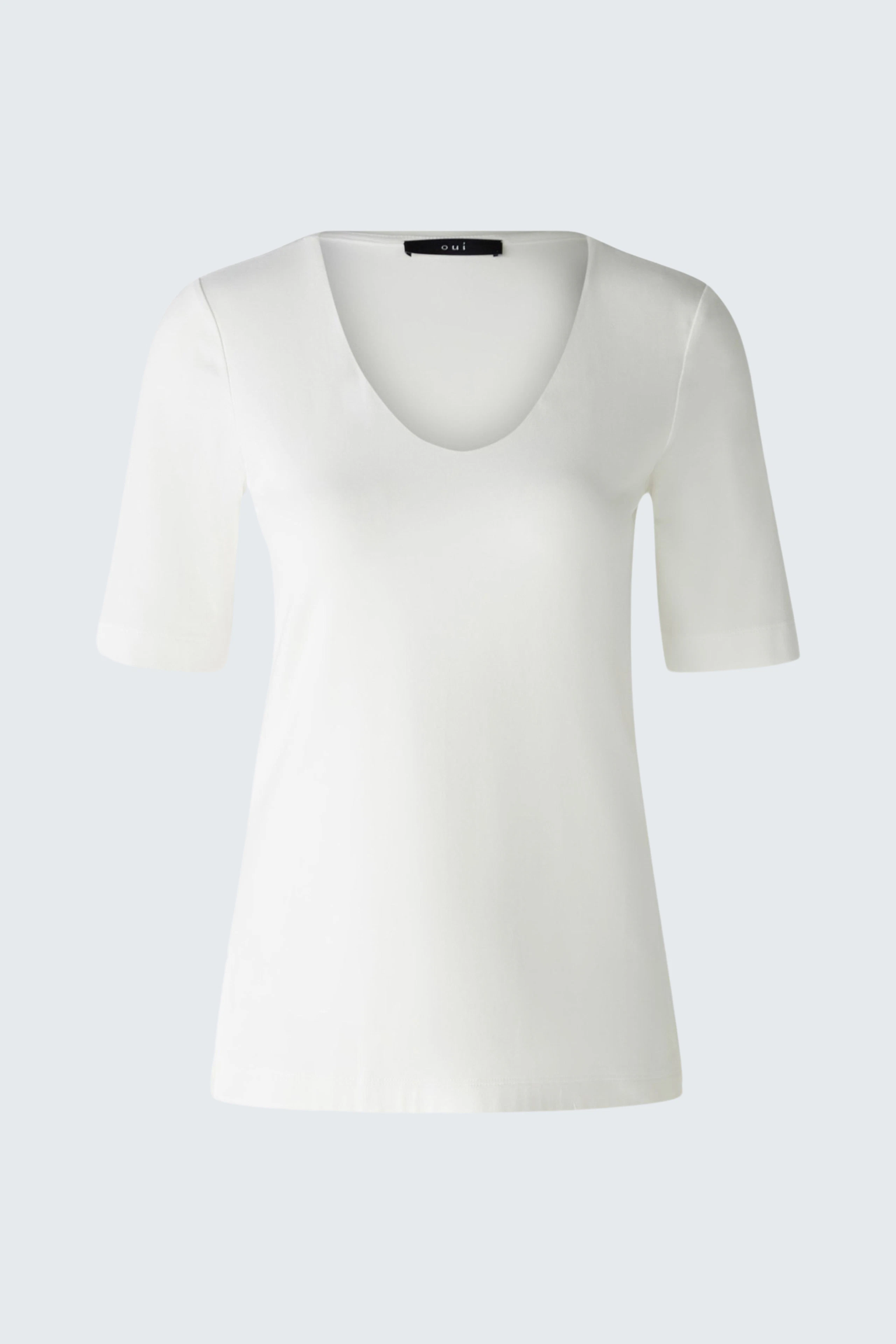 Image 7 of T-shirt - cloud dancer in cloud dancer | Oui