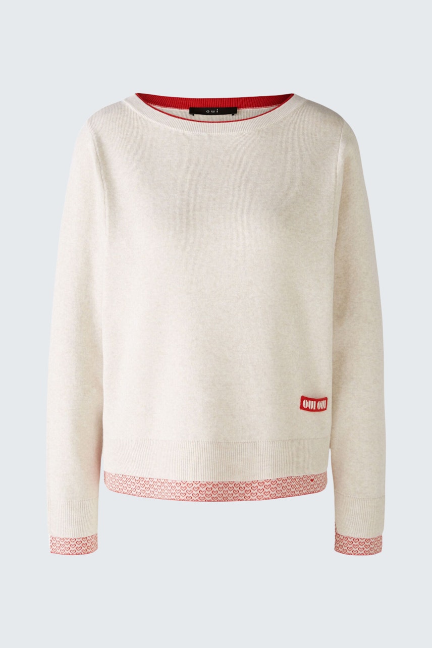 Bild 7 von Pullover - white red in white red | Oui