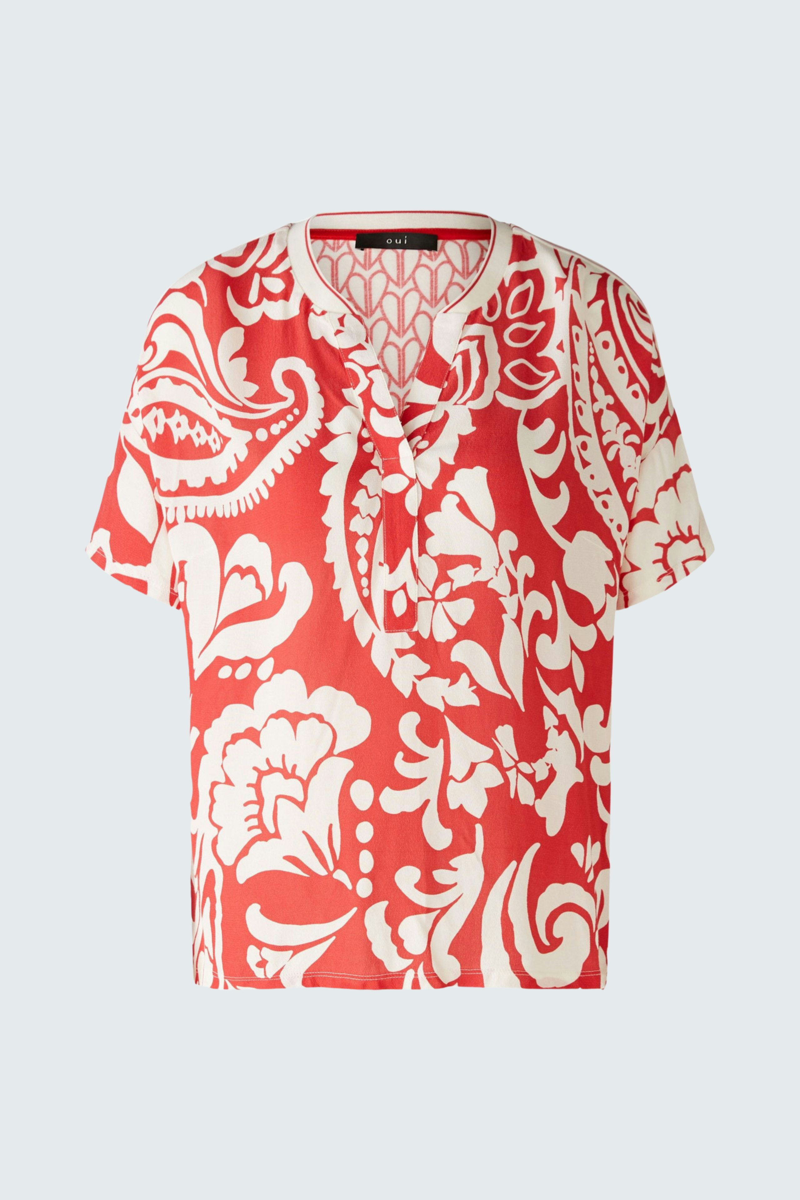 Bild 7 von Blouse shirt - red white in red white | Oui