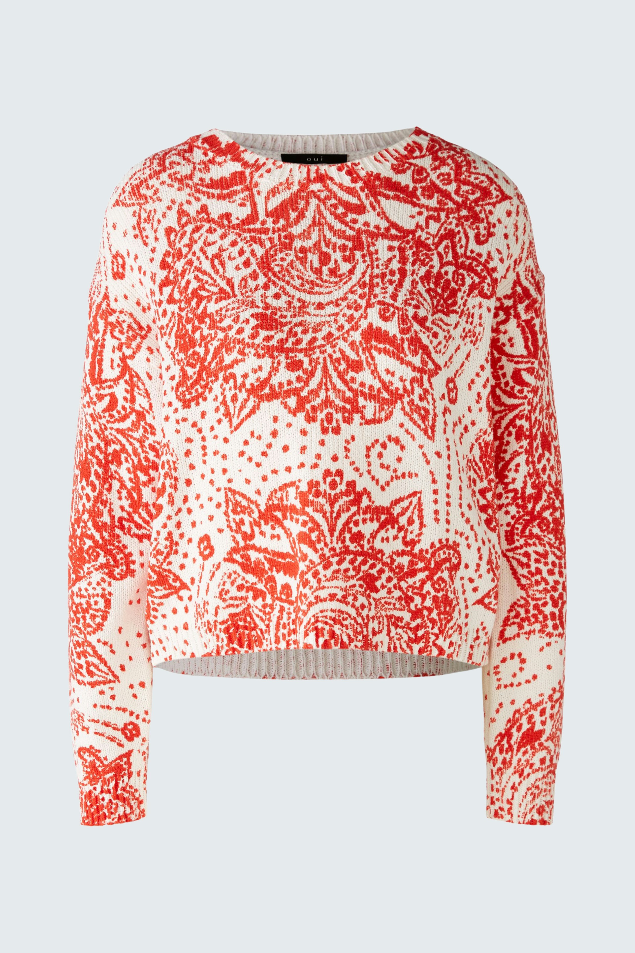 Bild 1 von Pullover - offwhite red in offwhite red | Oui
