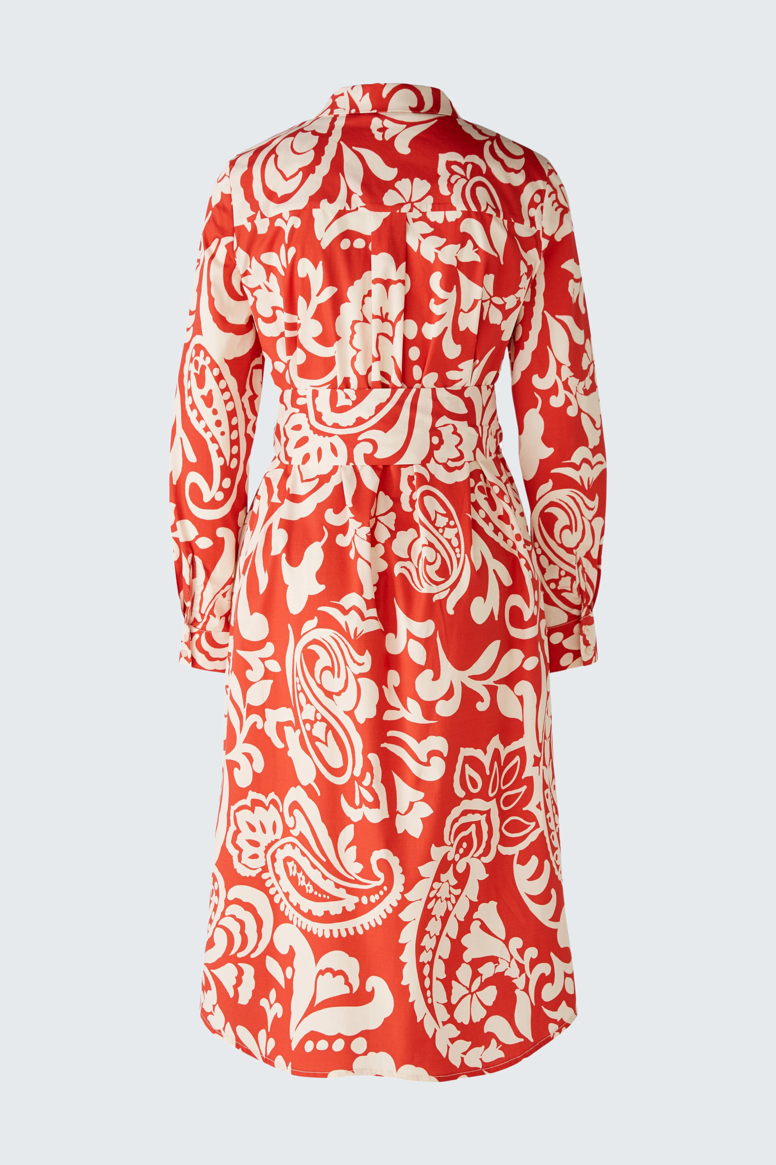 Image 2 of Shirt dress - red white in red white | Oui