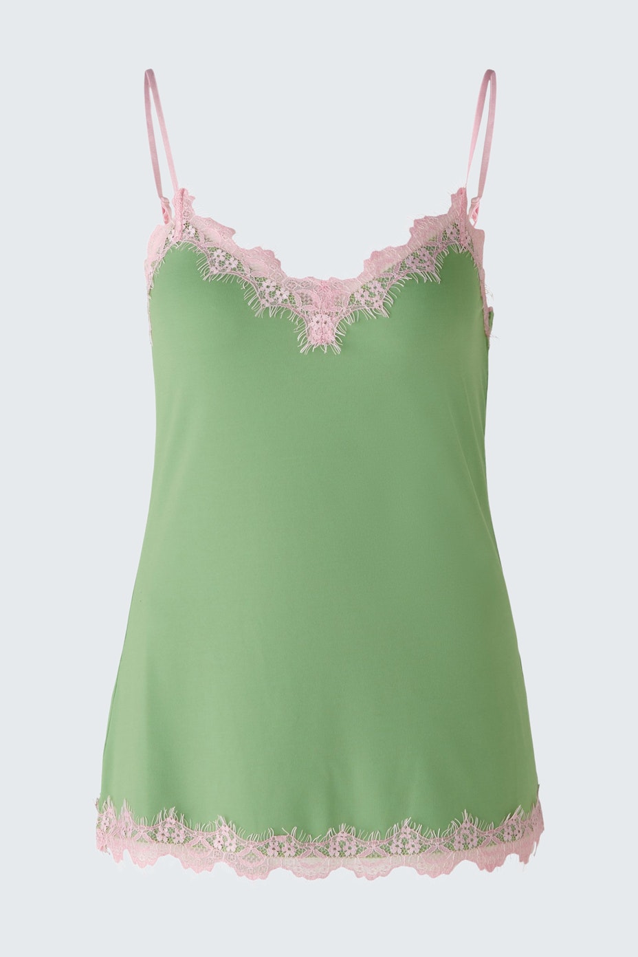 Top - green  red