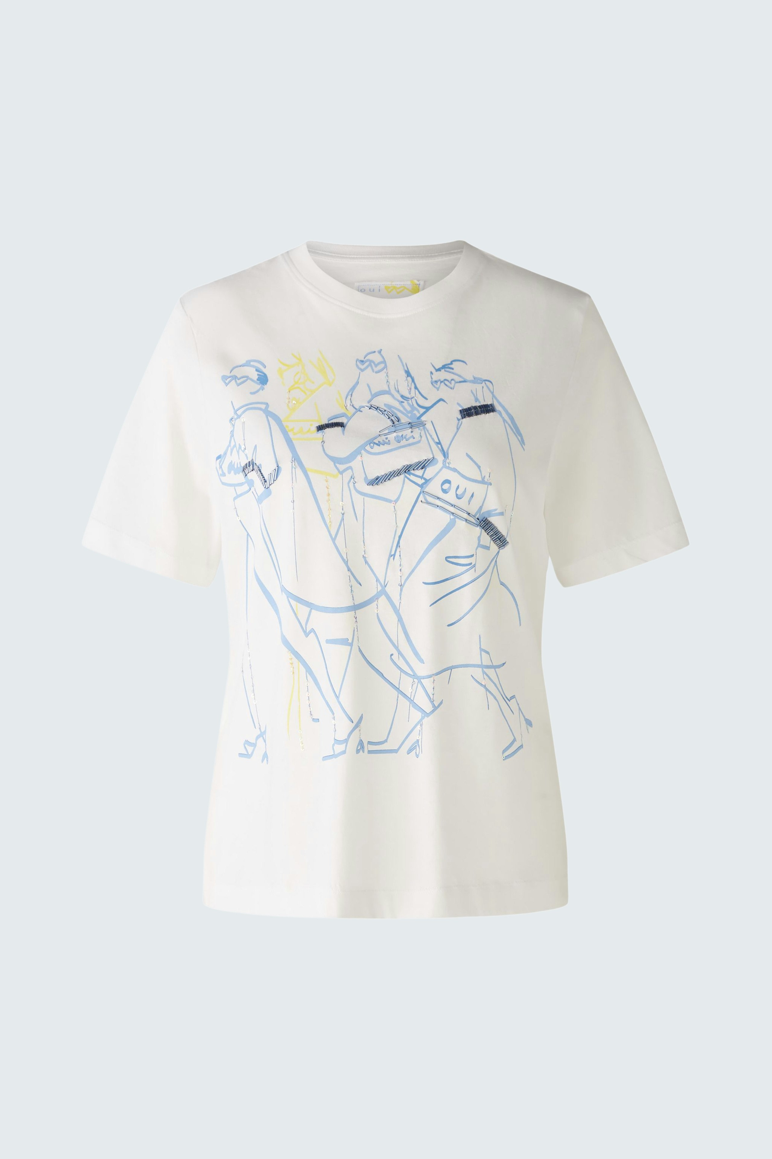 Bild 1 von T-Shirt - offwhite blue in offwhite blue | Oui