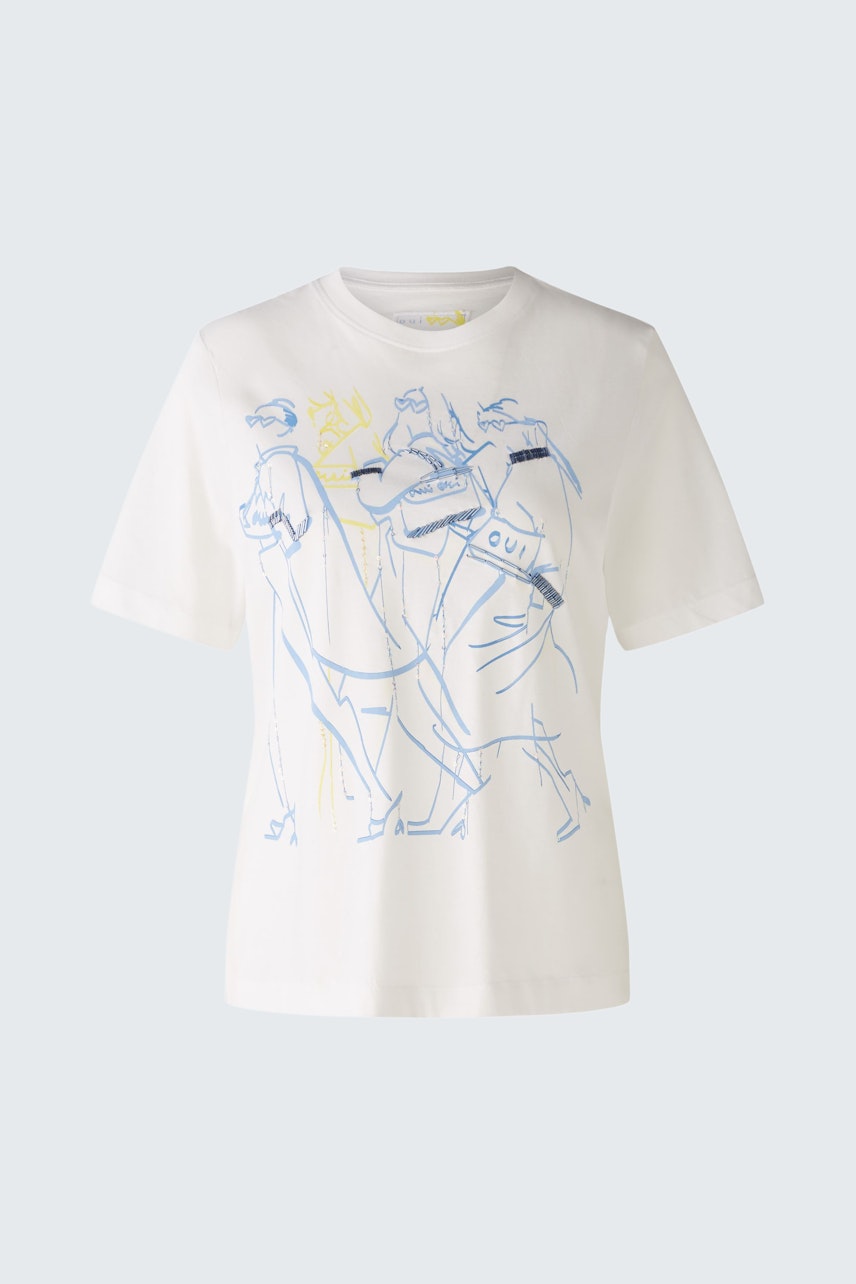 Bild 1 von T-shirt - offwhite blue in offwhite blue | Oui