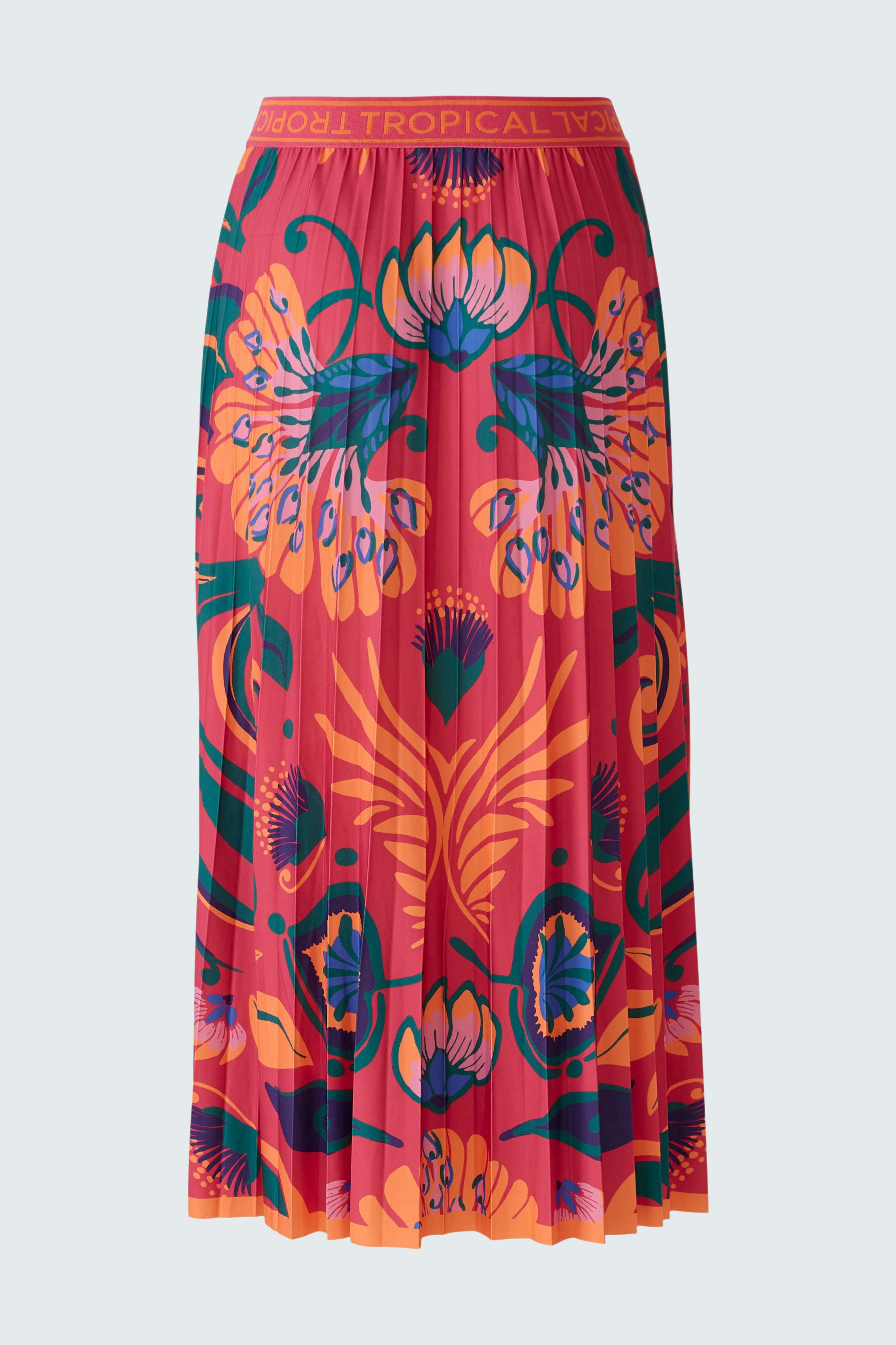 Bild 7 von Midi skirt - pink orange in pink orange | Oui