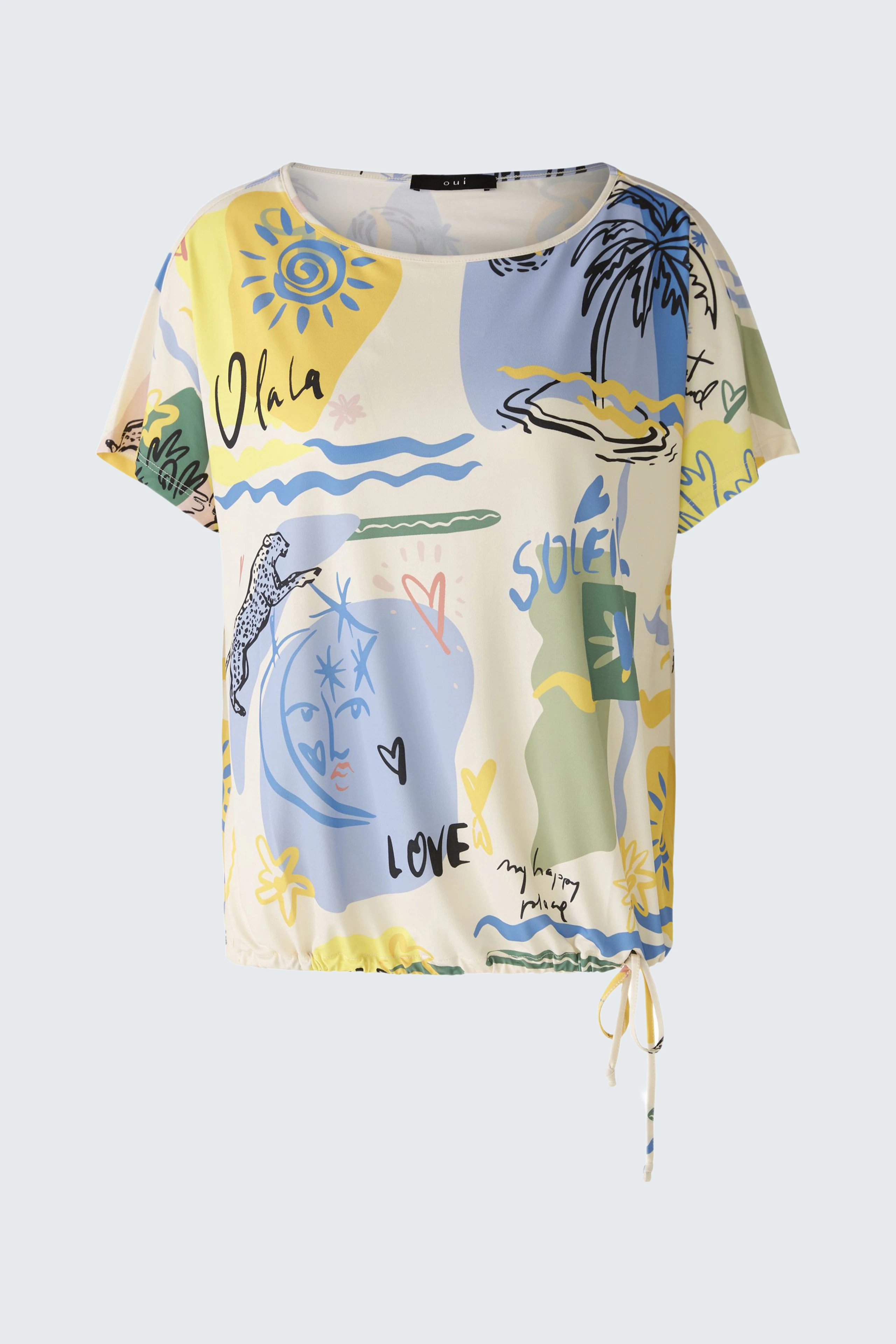 Image 7 of Blouse - yellow blue in yellow blue | Oui