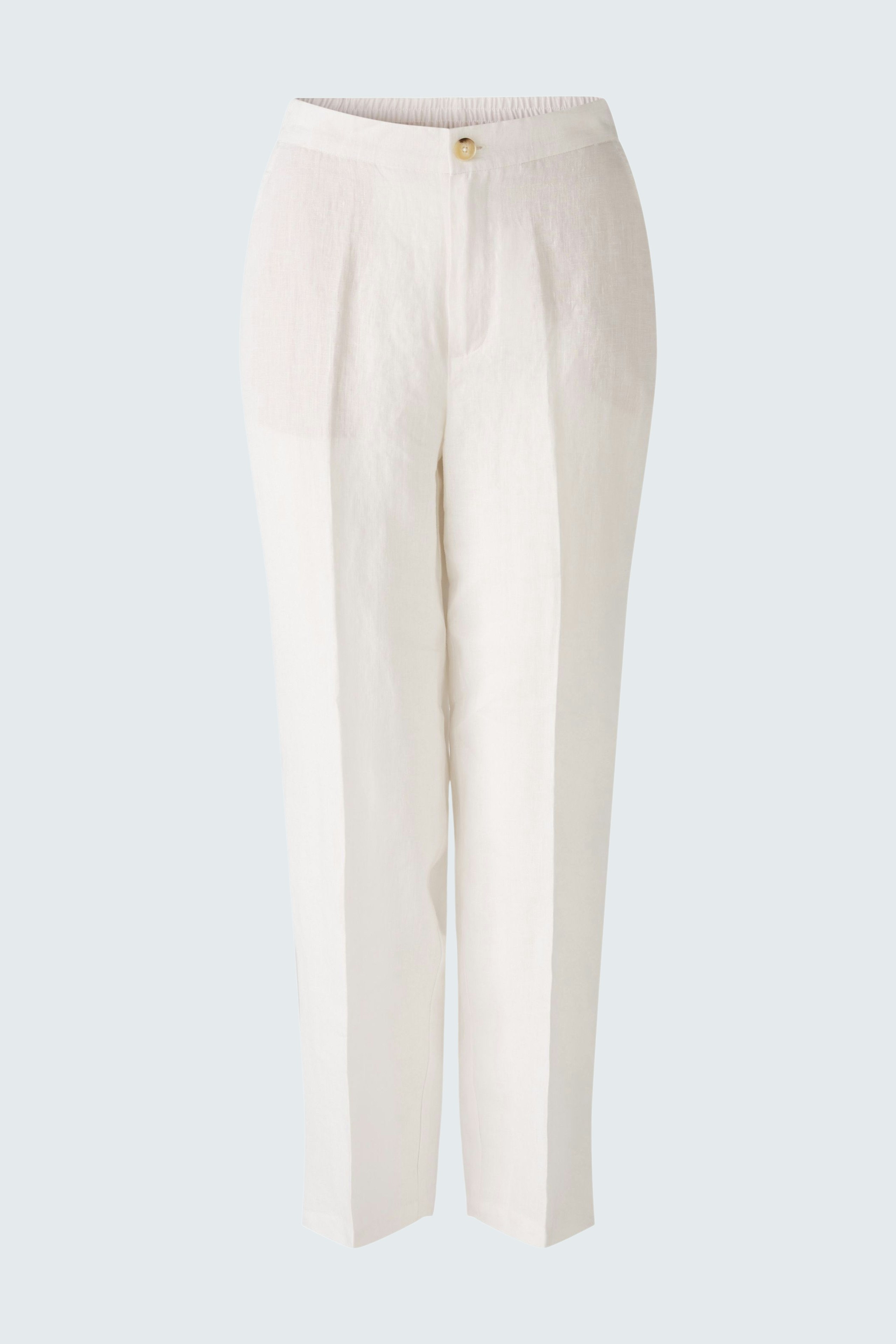 Bild 7 von Linen trousers - optic white in optic white | Oui