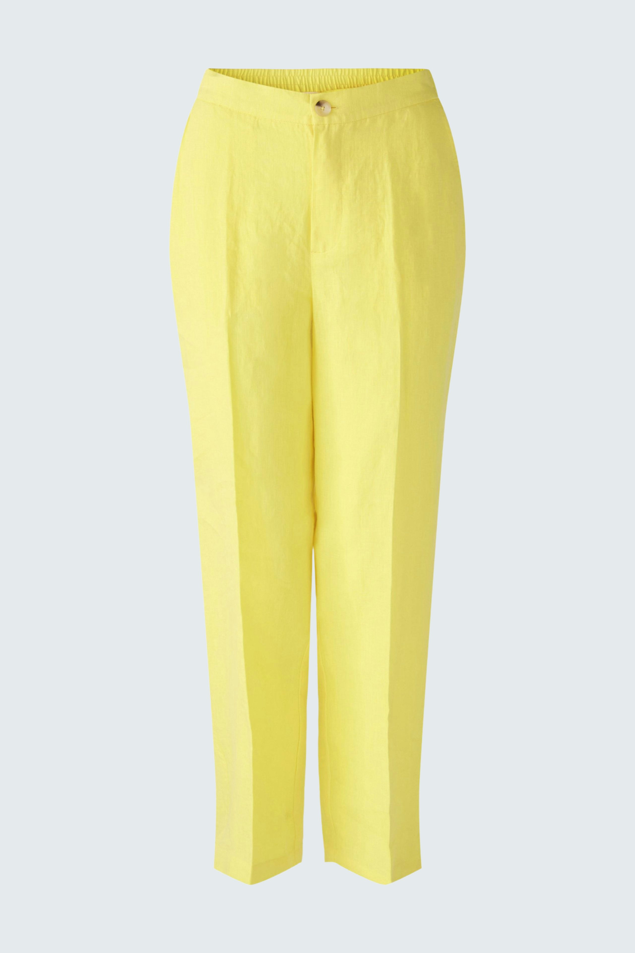 Bild 7 von Linen trousers - yellow in yellow | Oui