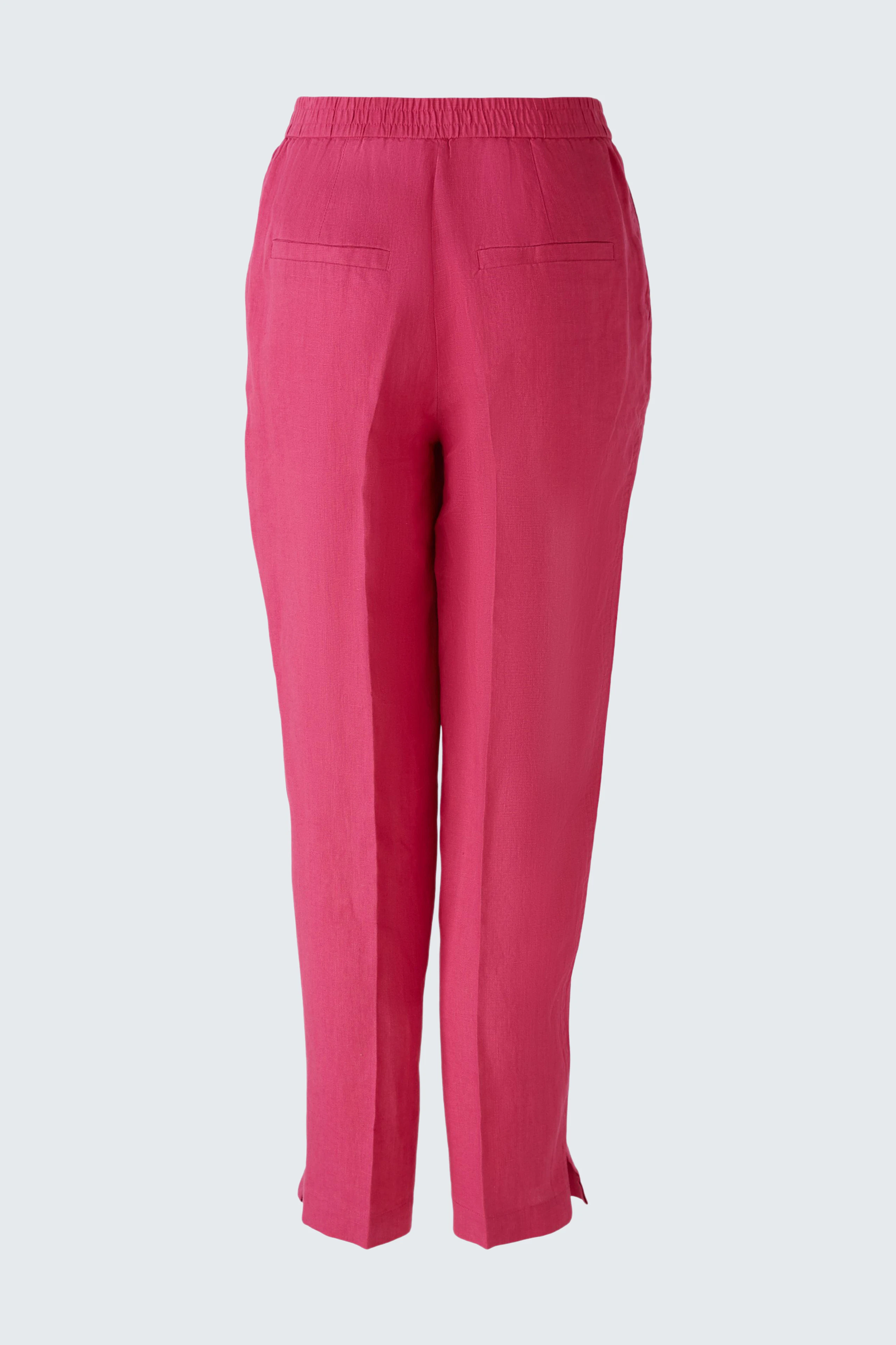 Image 2 of Linen trousers - pink in pink | Oui