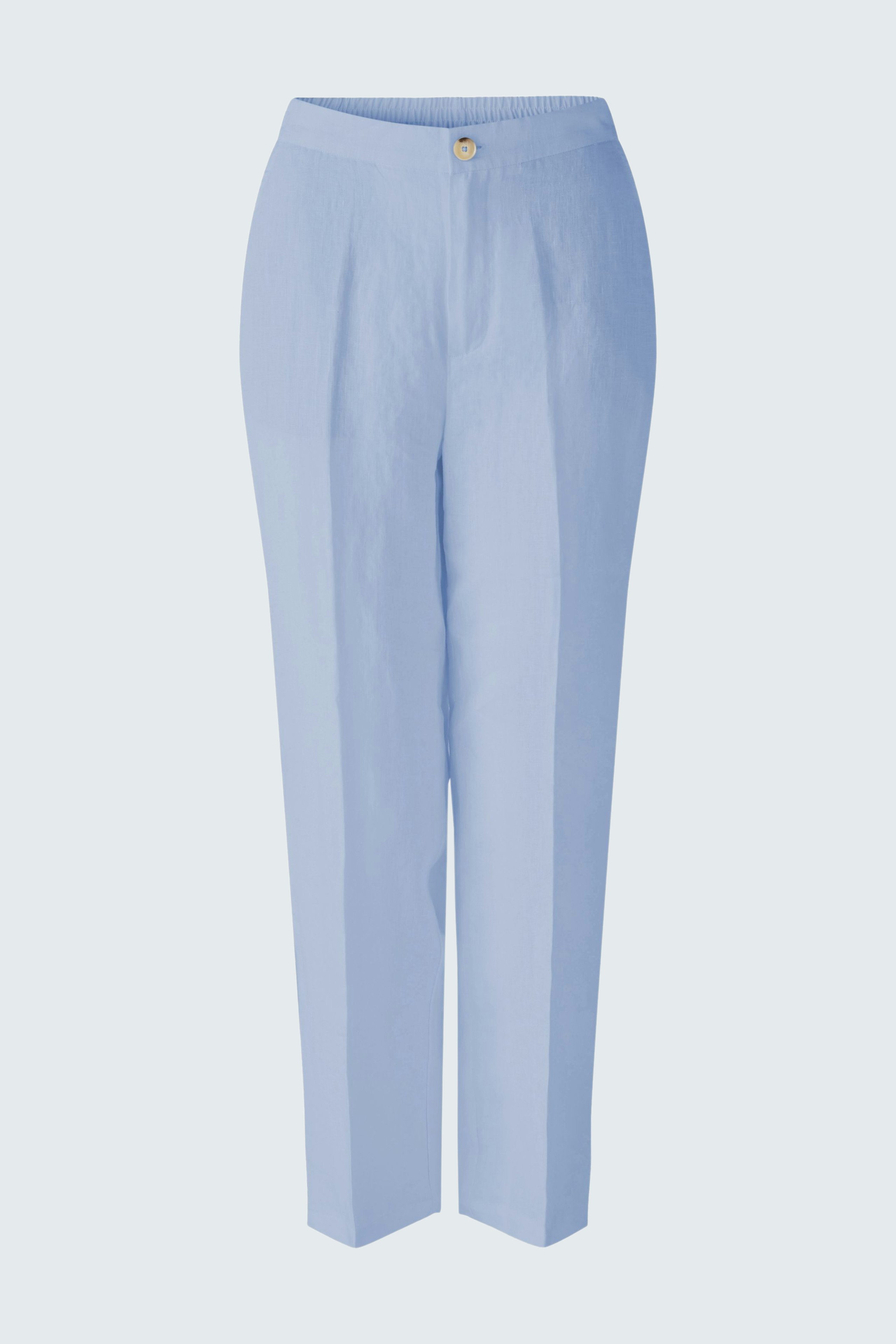 Bild 6 von Linen trousers - light blue in light blue | Oui