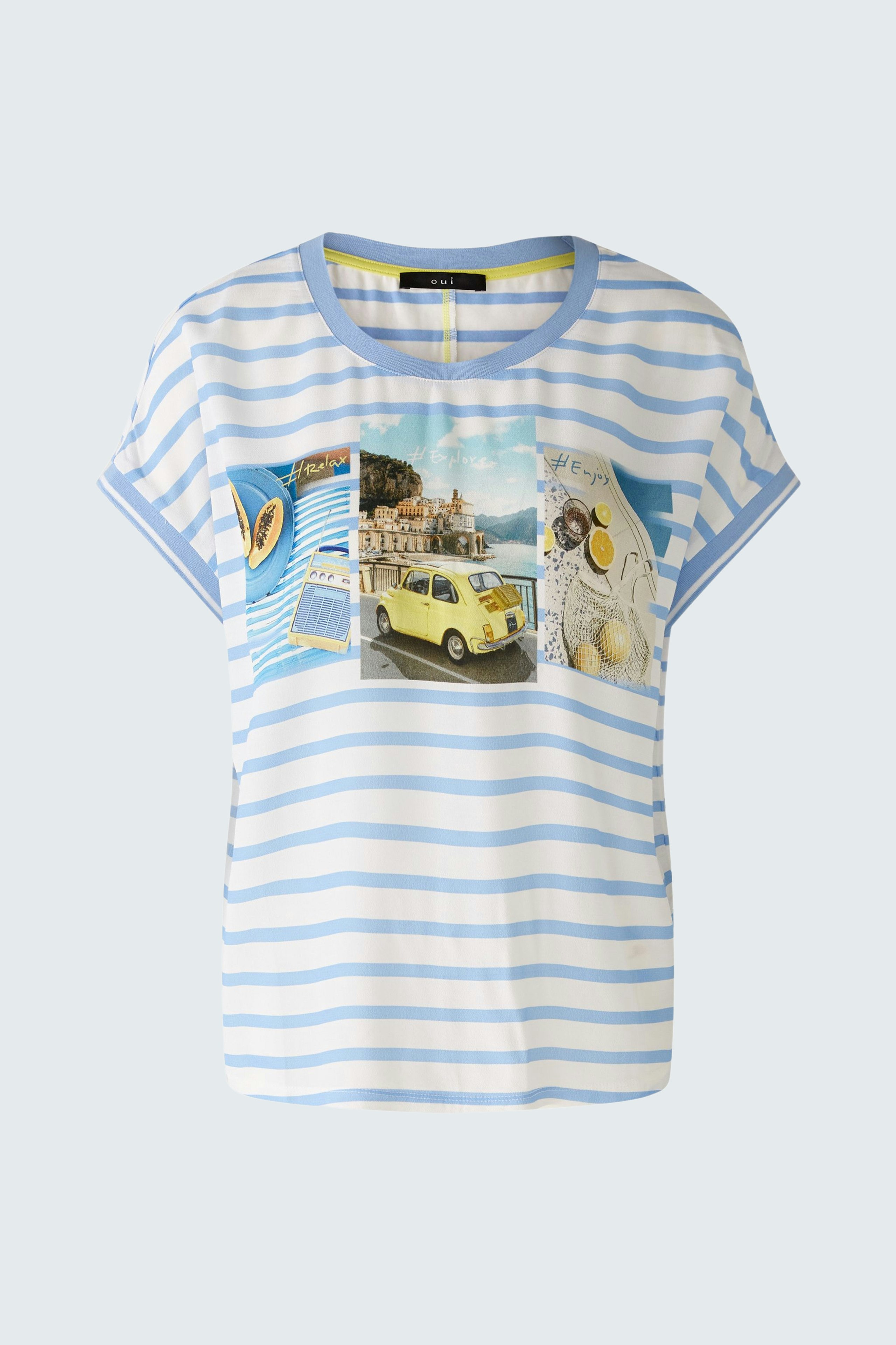 Bild 7 von Blouse shirt - offwhite blue in offwhite blue | Oui