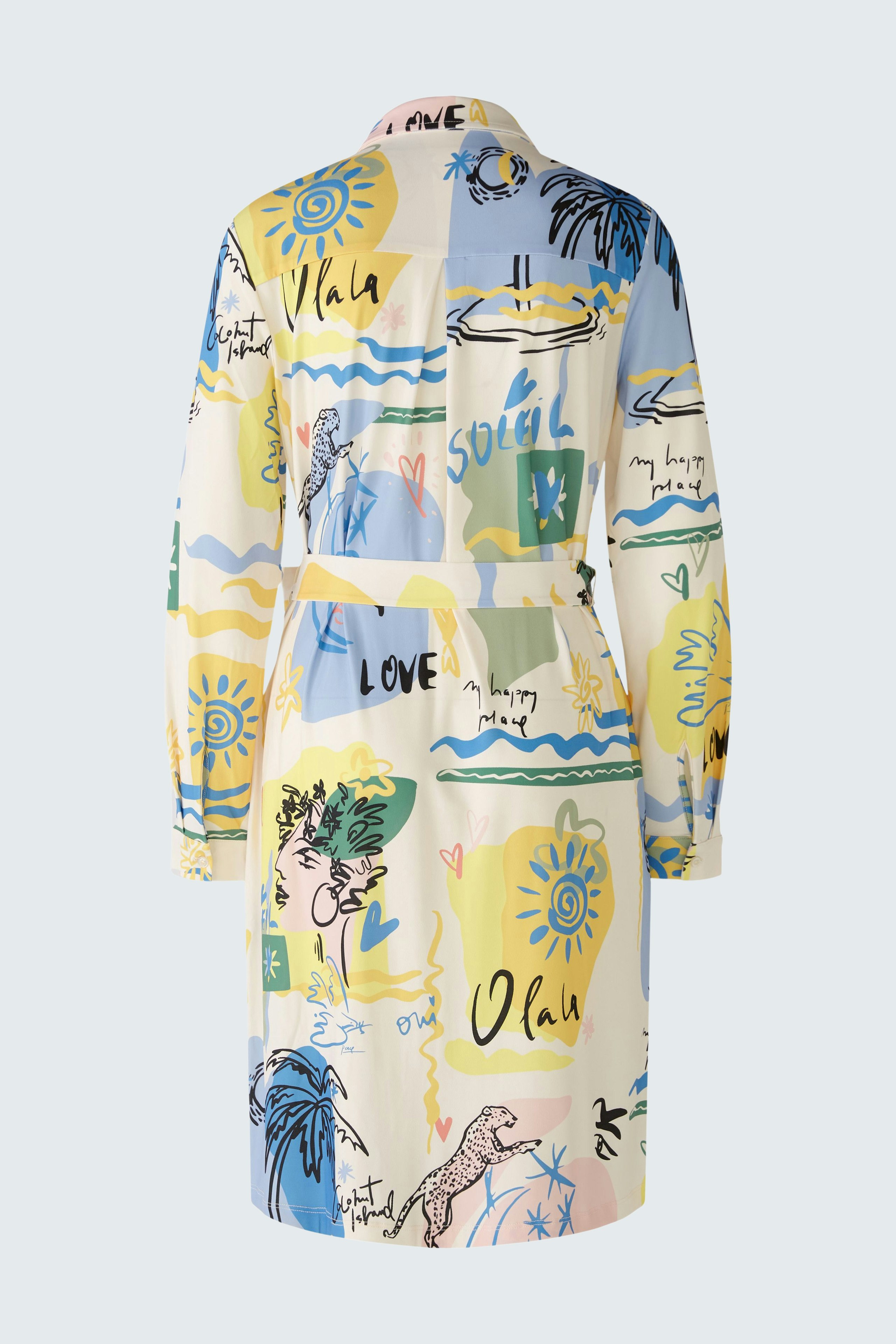 Bild 8 von Shirt blouse dress - yellow blue in yellow blue | Oui