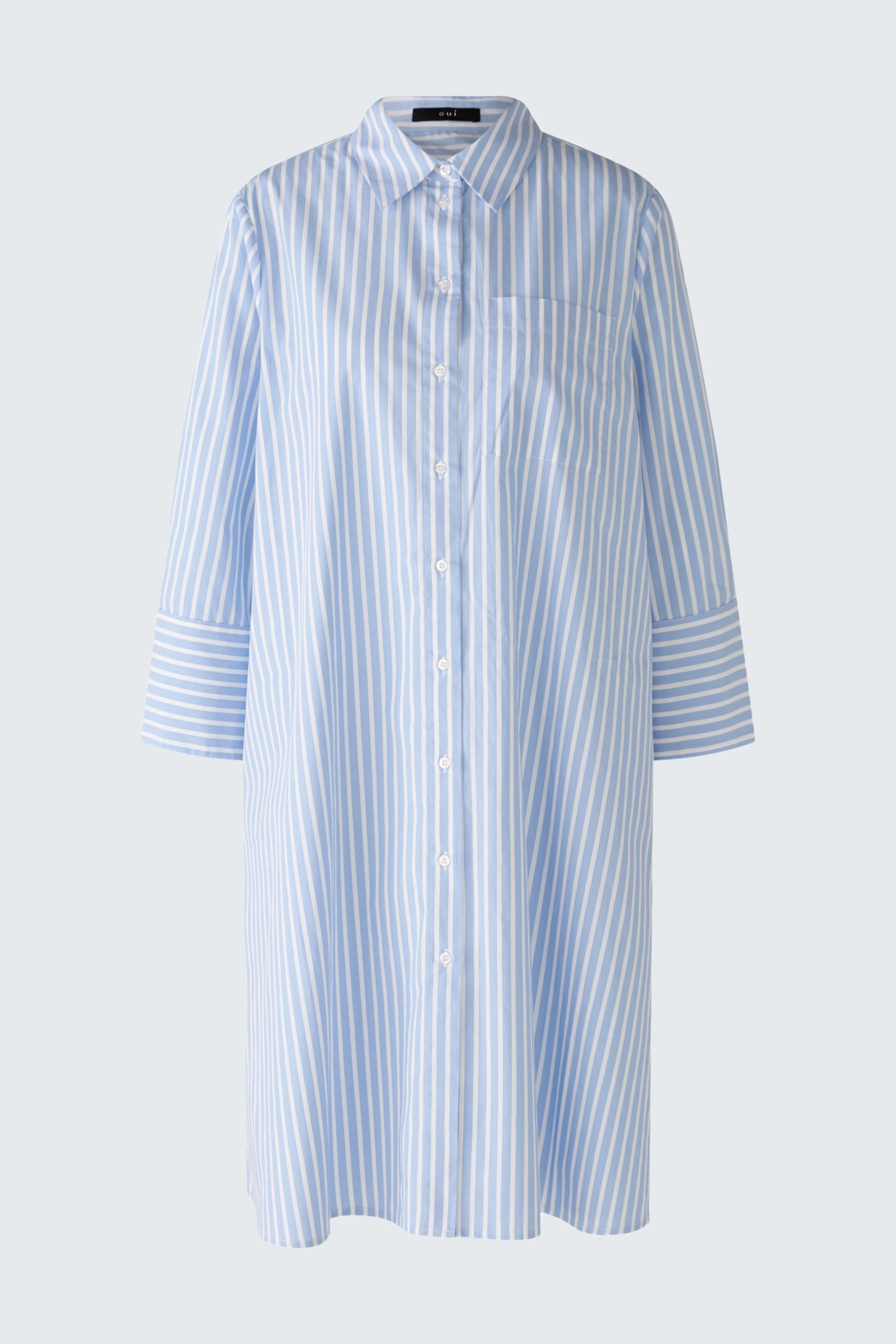 Image 7 of Shirt blouse dress - lightblue white in lightblue white | Oui