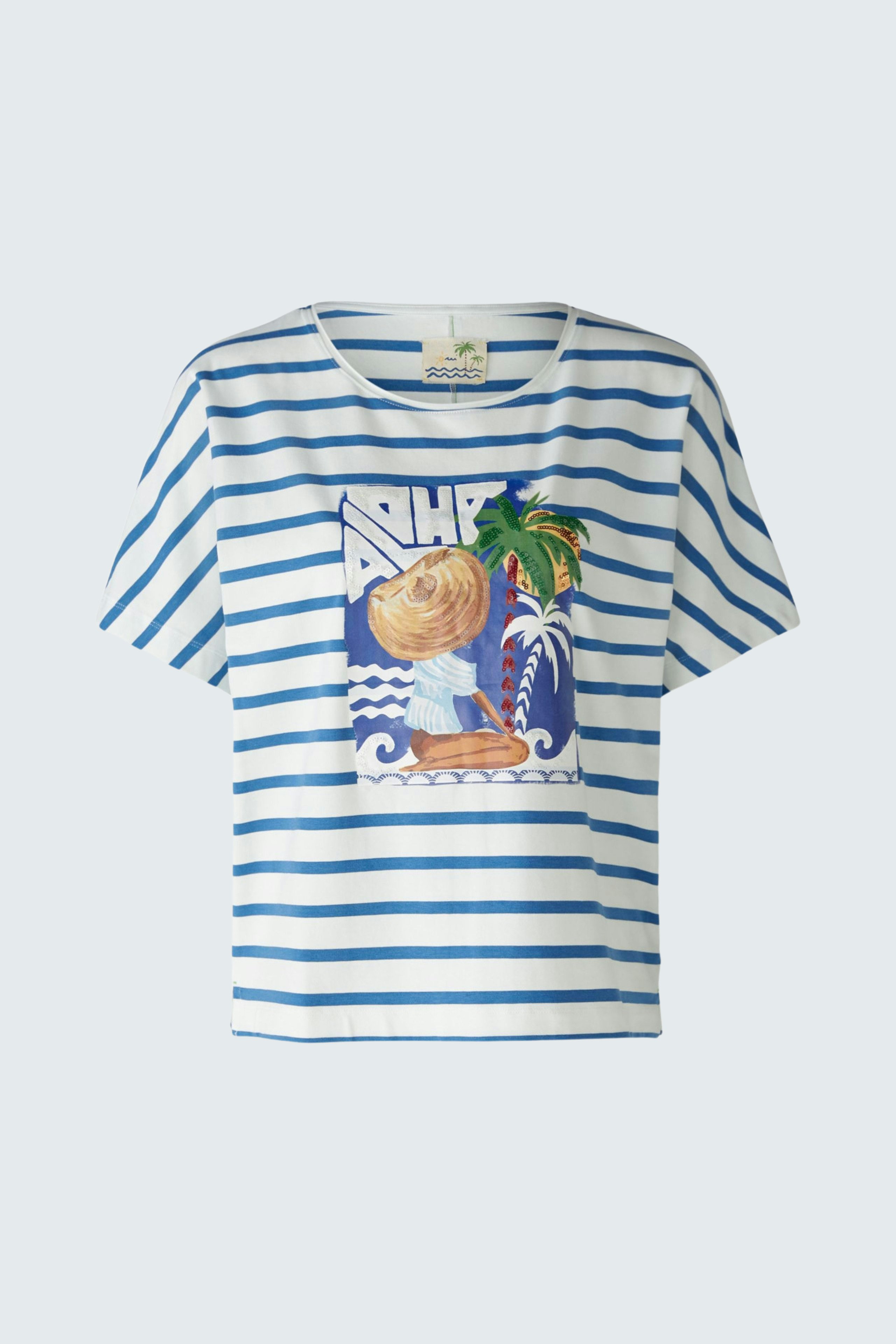 Bild 7 von T-shirt - white blue in white blue | Oui