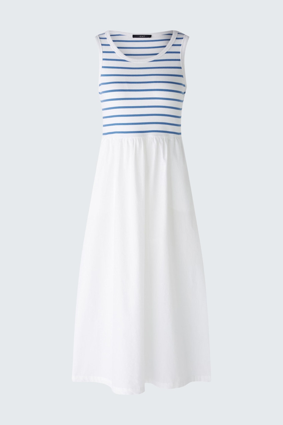 Midi dress - white blue