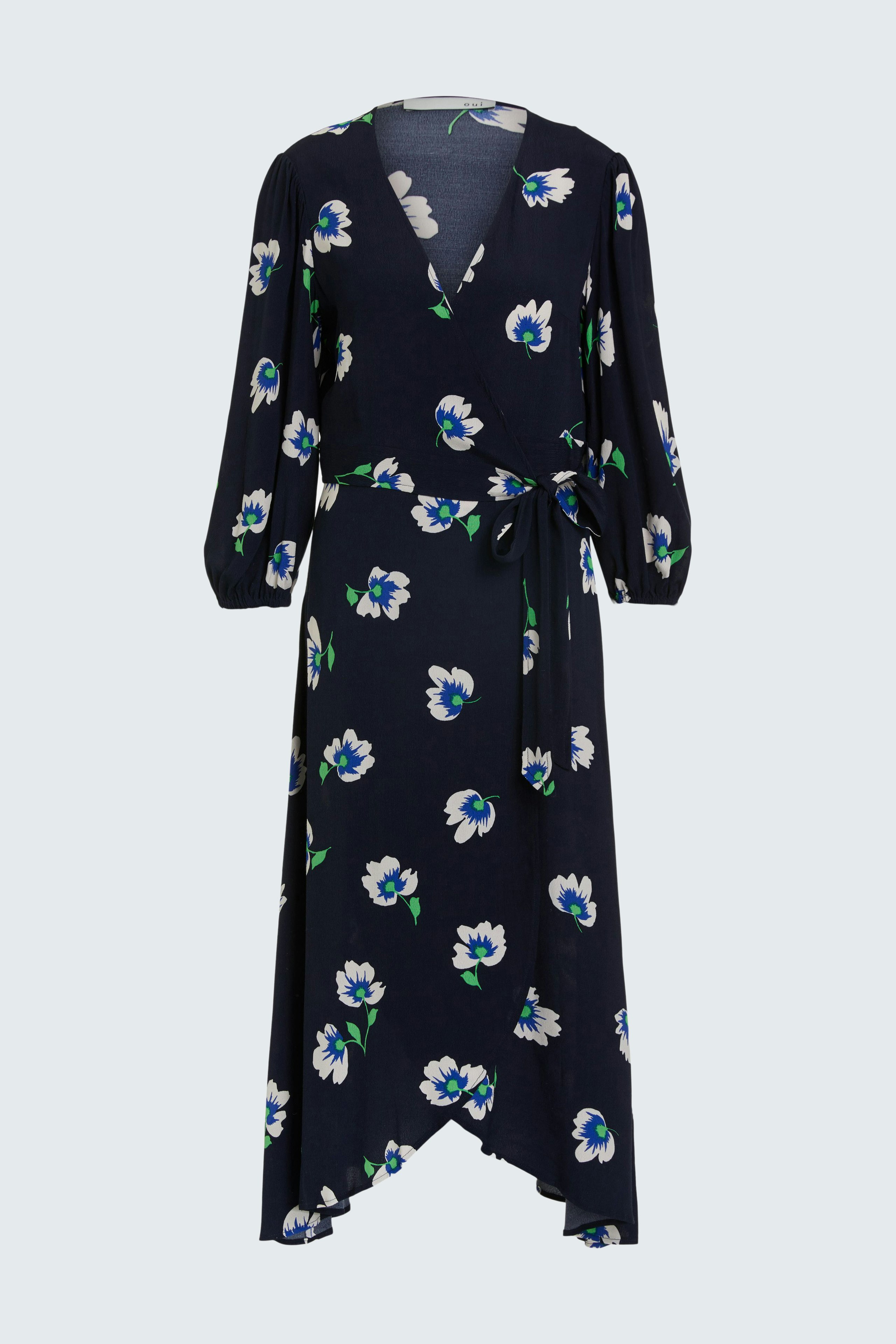 Bild 7 von Wrap dress - dark blue white in dark blue white | Oui