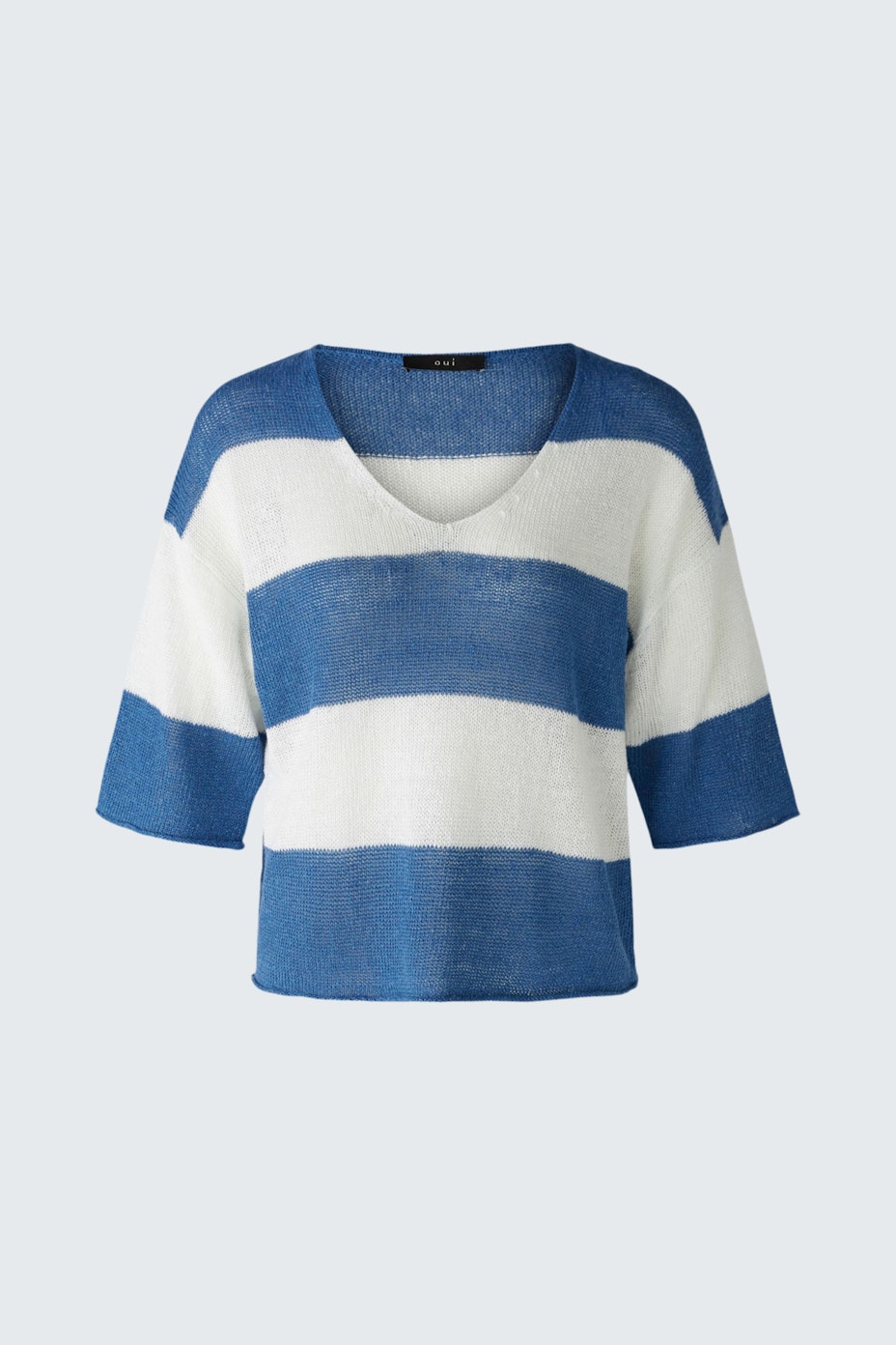 Pullover - blue white