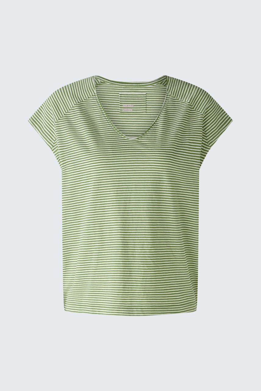 Bild 6 von T-shirt - green white in green white | Oui