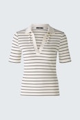 Poloshirt - offwhite black