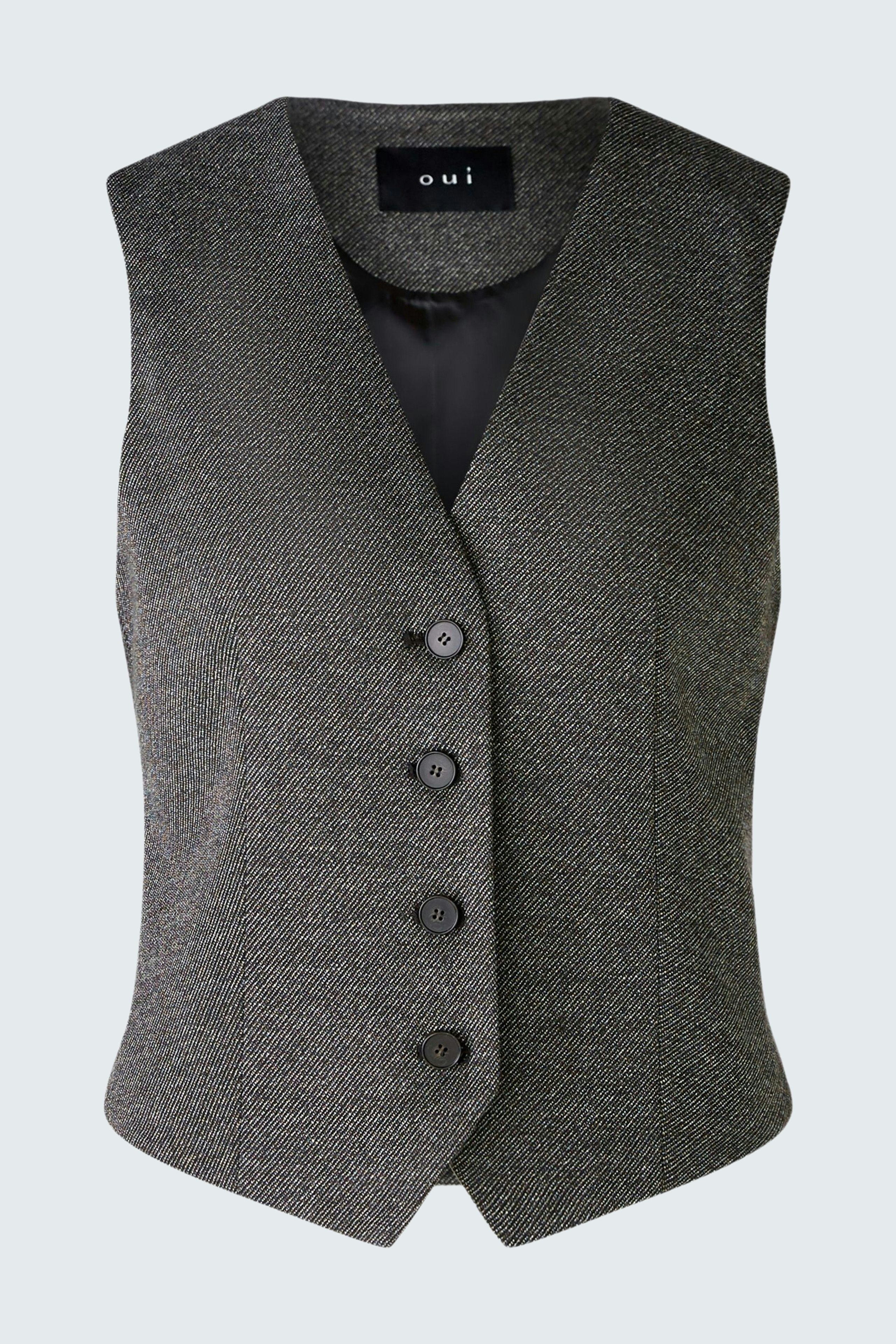 Bild 1 von Weste - black offwhite in black offwhite | Oui