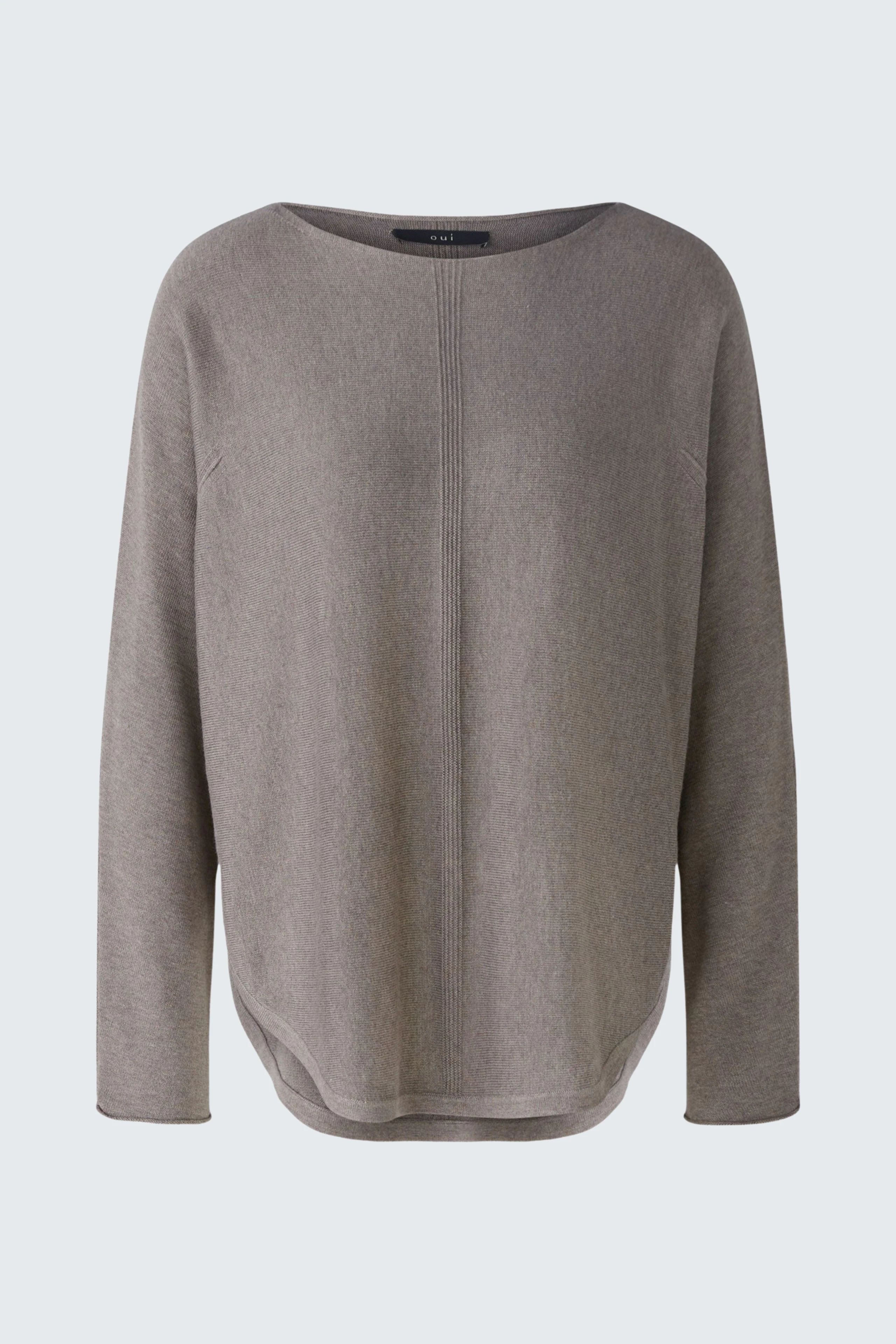 Image 7 of pullover - smoky taupe in smoky taupe | Oui