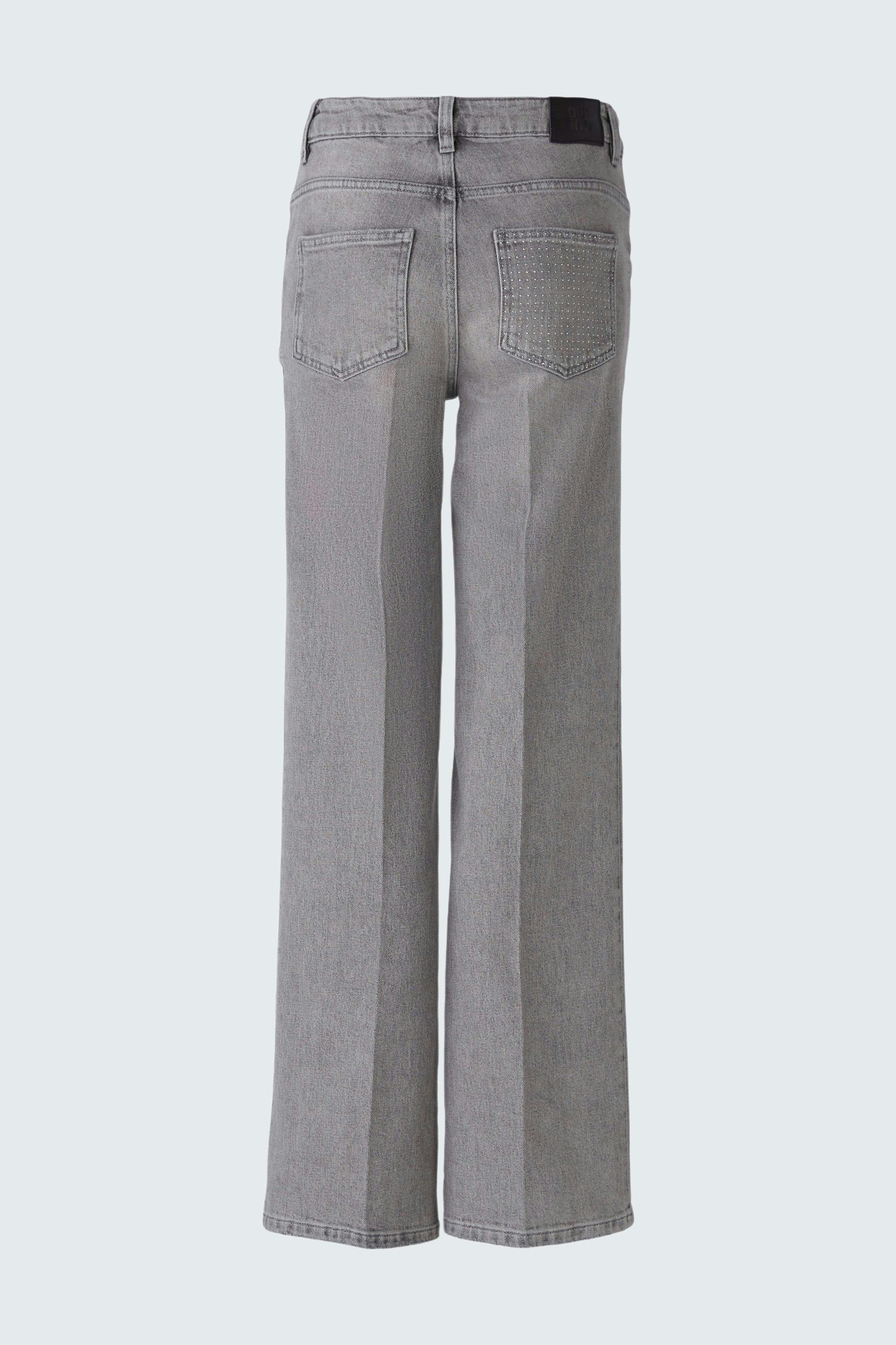 FLARE jeans - grey denim