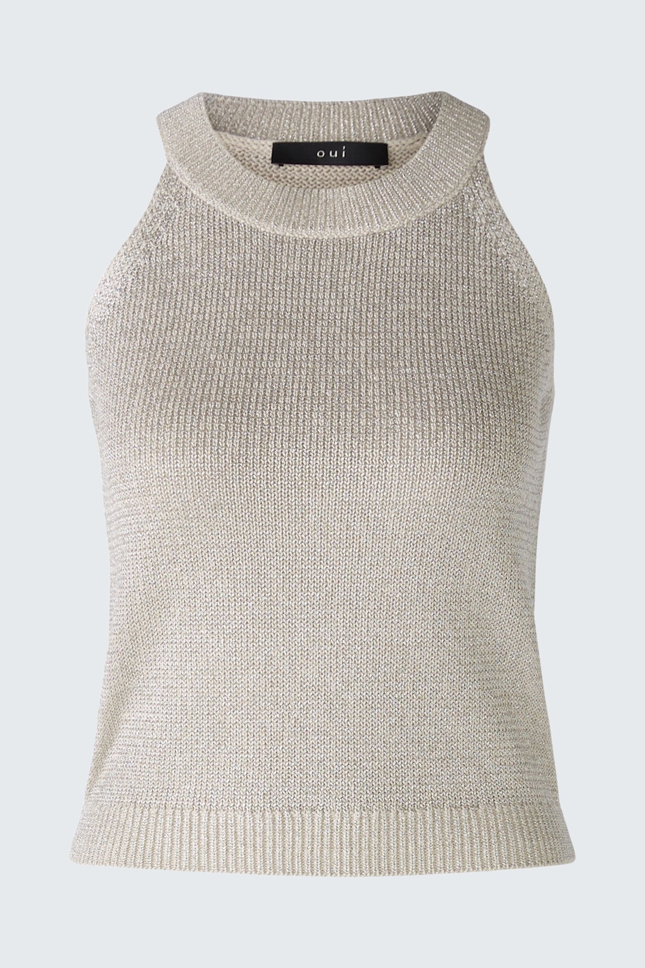 Knitted top - light gold