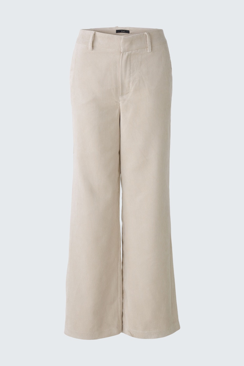 Corduroy trousers - light beige mel