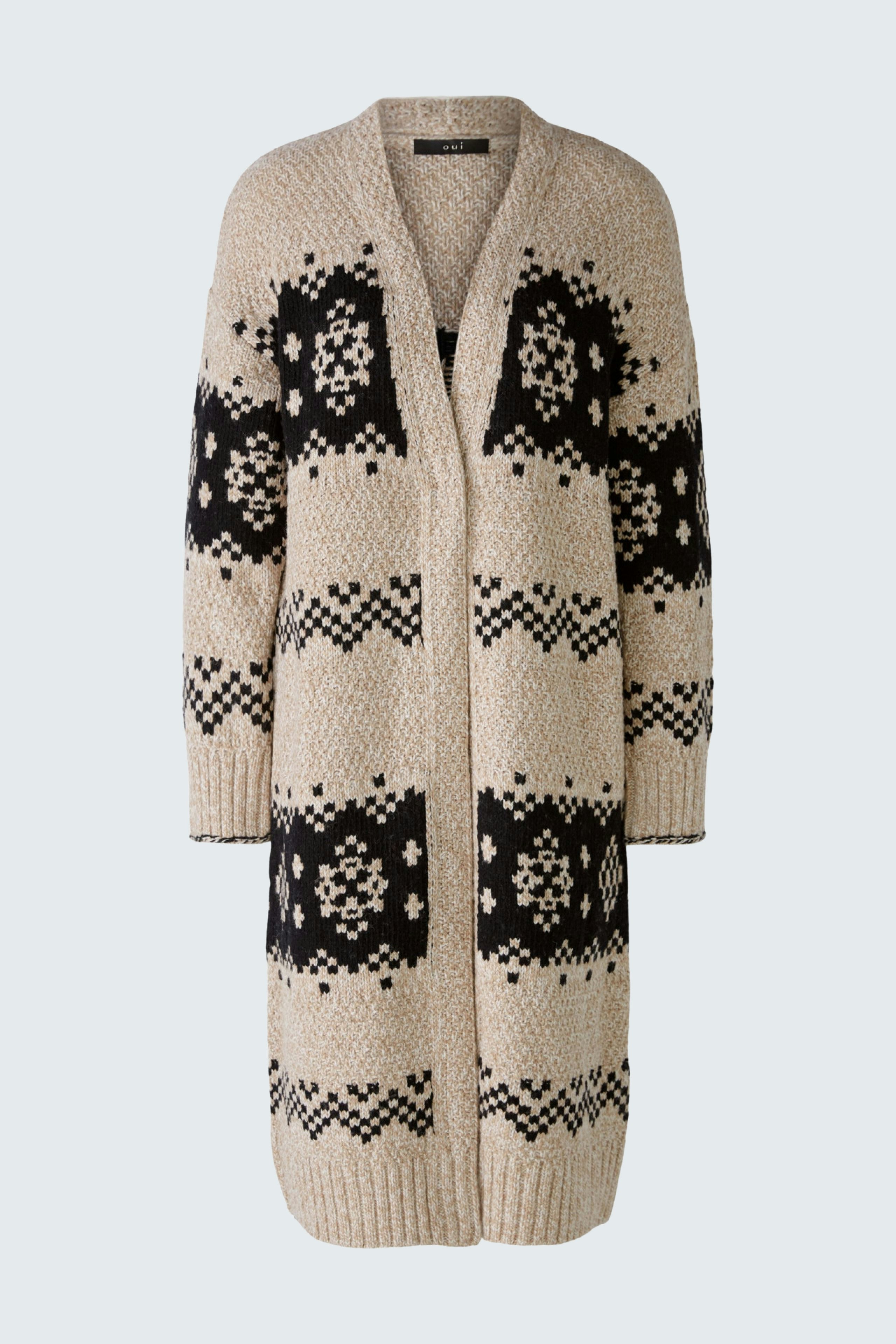 Bild 5 von Knitted coat - dark camel black in dark camel black | Oui