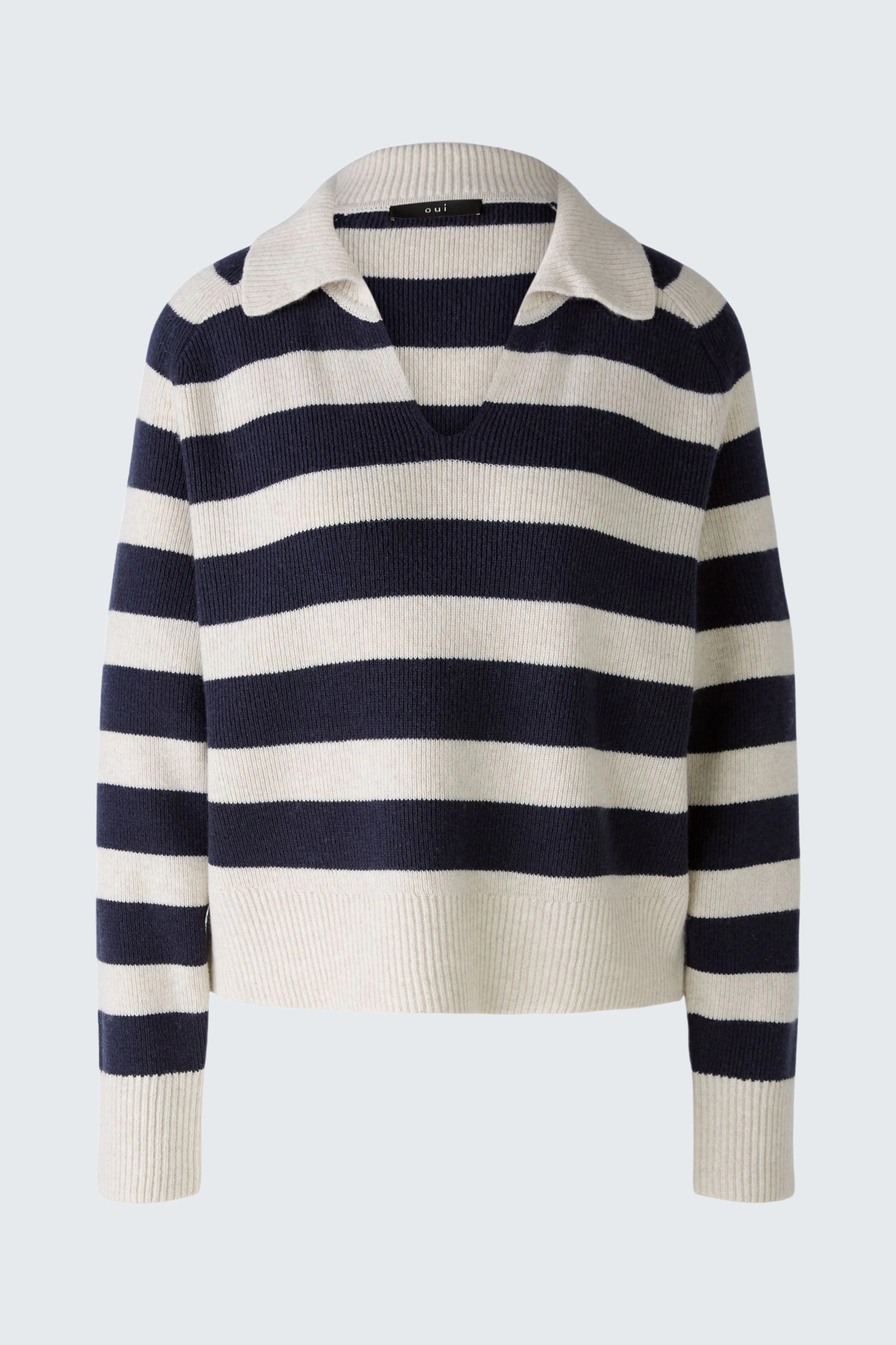 Image 6 of pullover - white blue in white blue | Oui