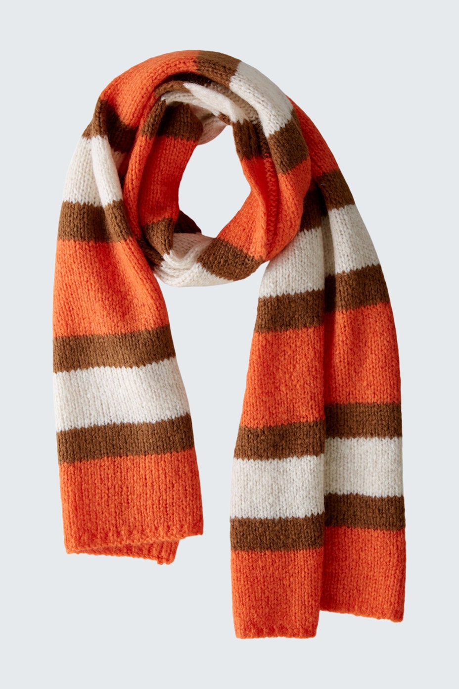 Knitted scarf - red stone