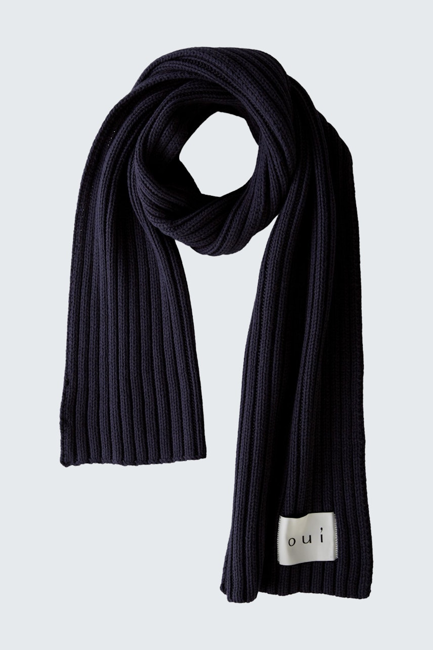 Bild 4 von Scarf - darkblue in darkblue | Oui