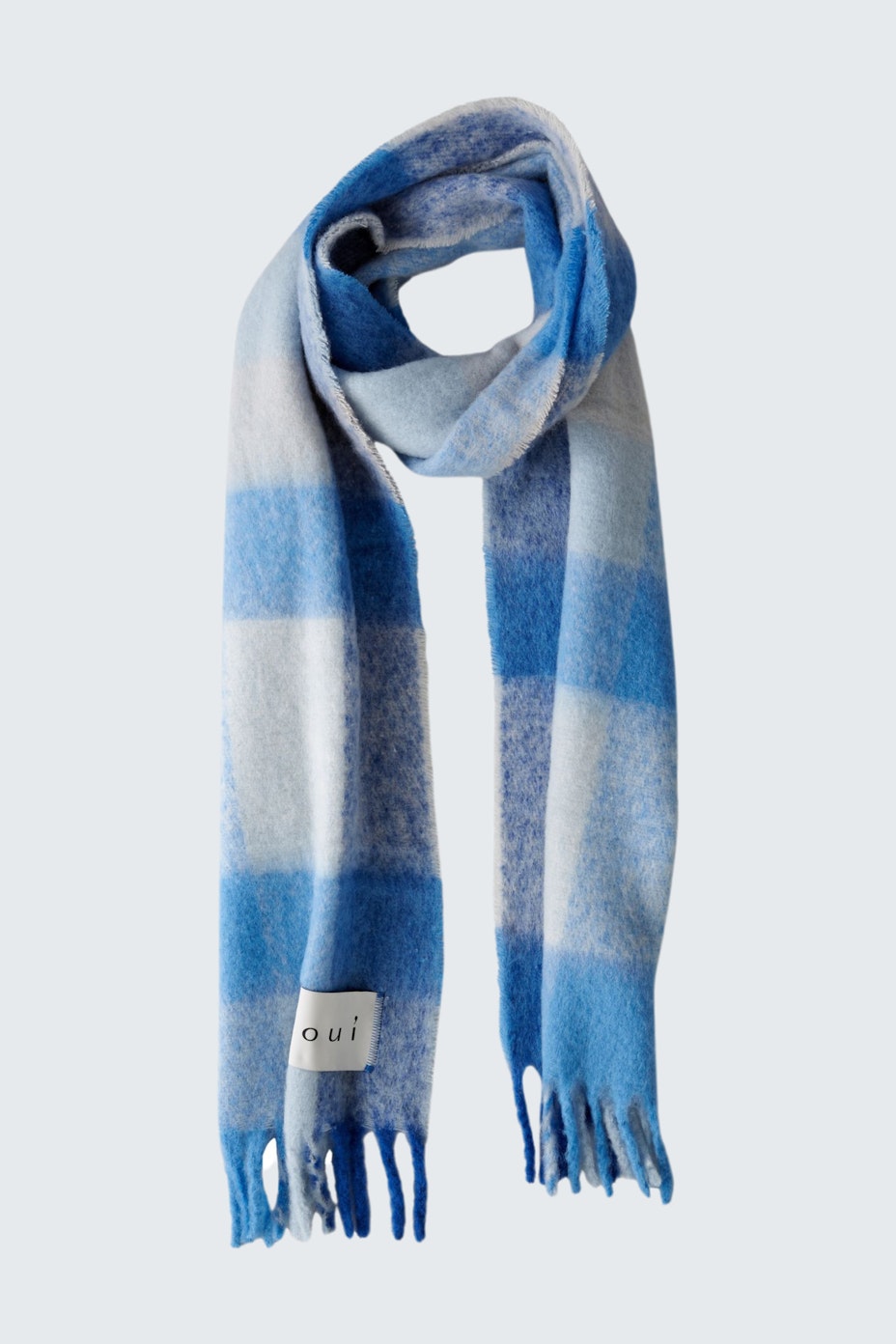 Scarf - dark blue white