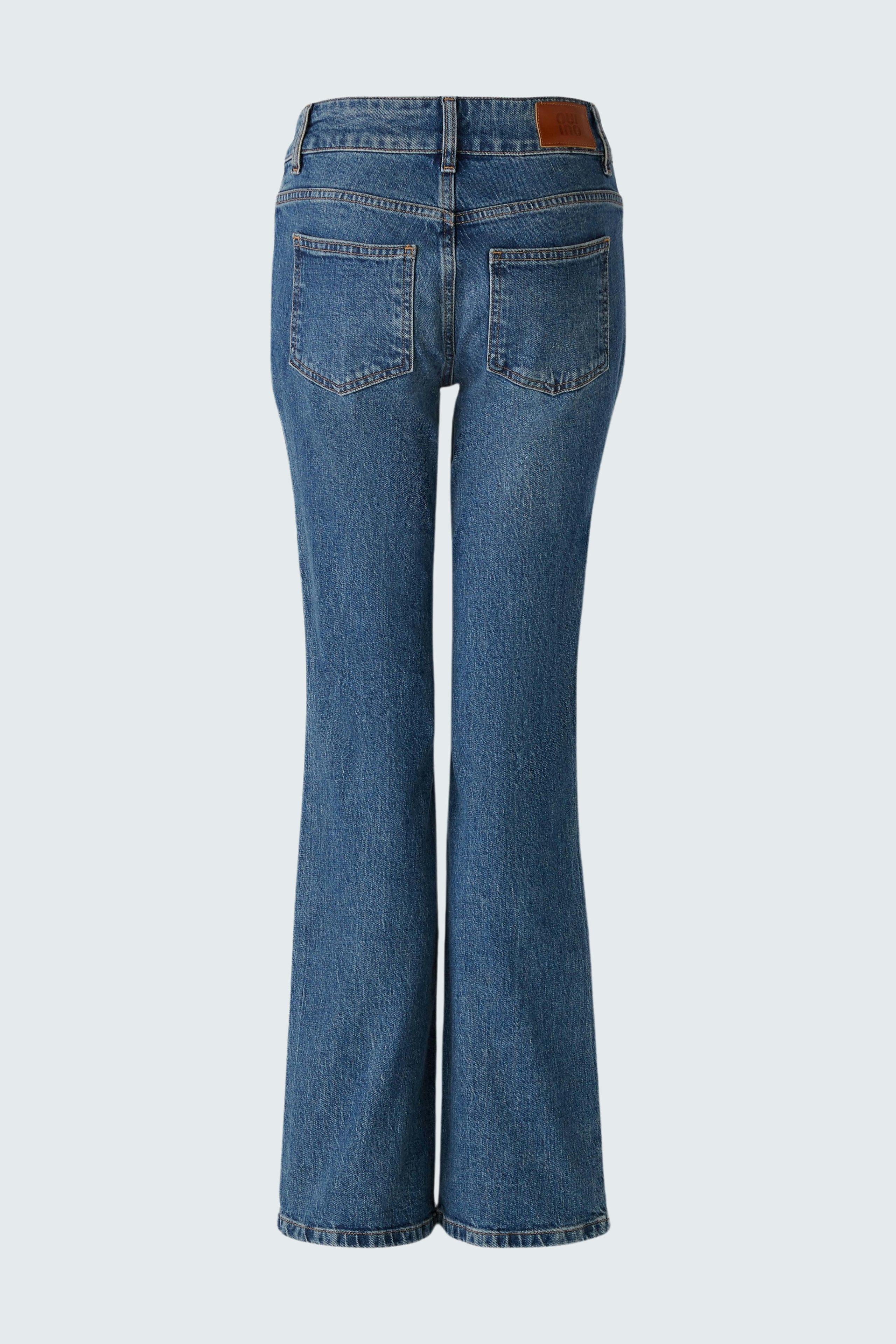 Bild 7 von Jeans the flared - darkblue denim in darkblue denim | Oui