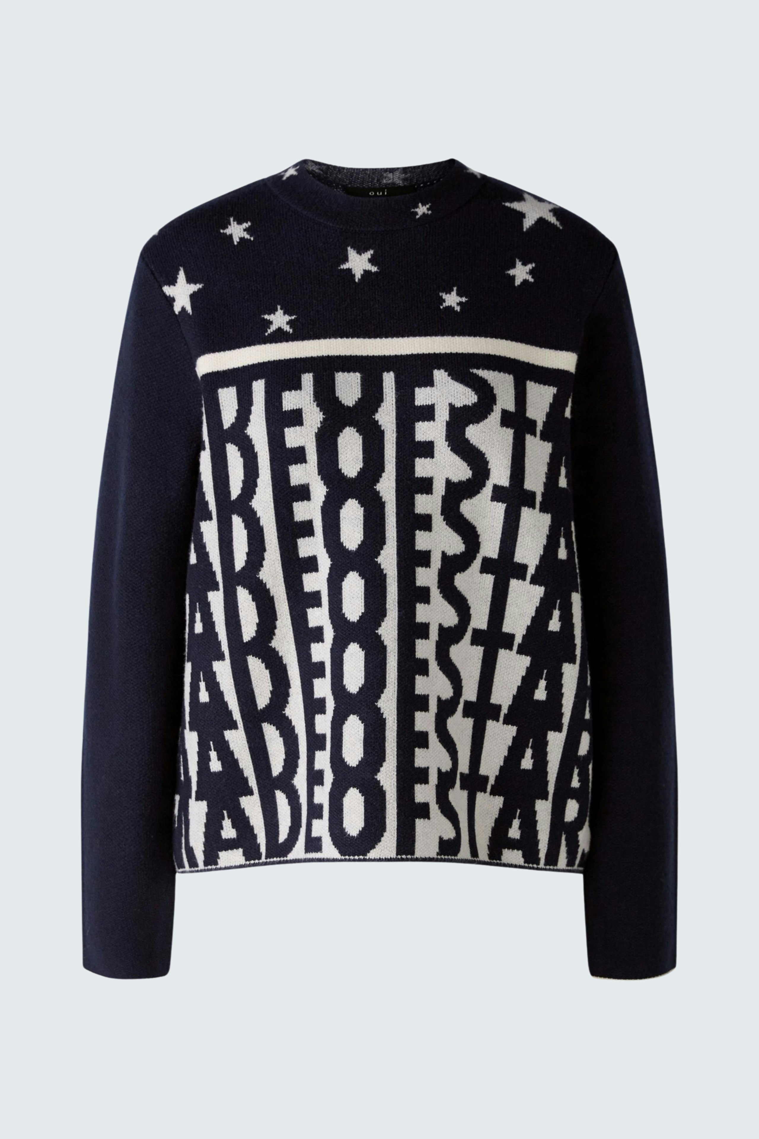 Bild 5 von pullover - dark blue white in dark blue white | Oui