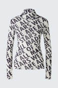 Turtleneck shirt - white black