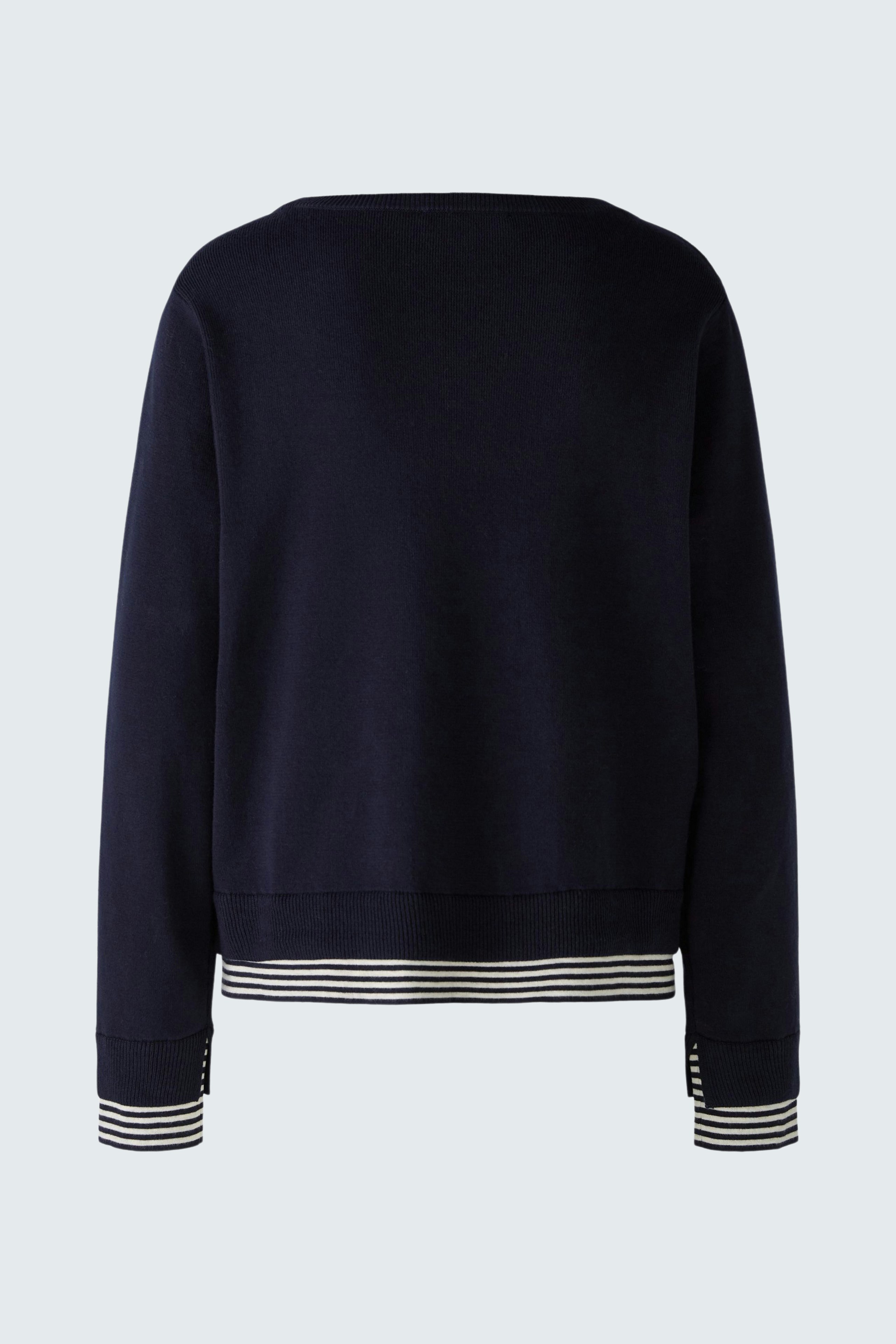 LEEZA pullover - dark blue white